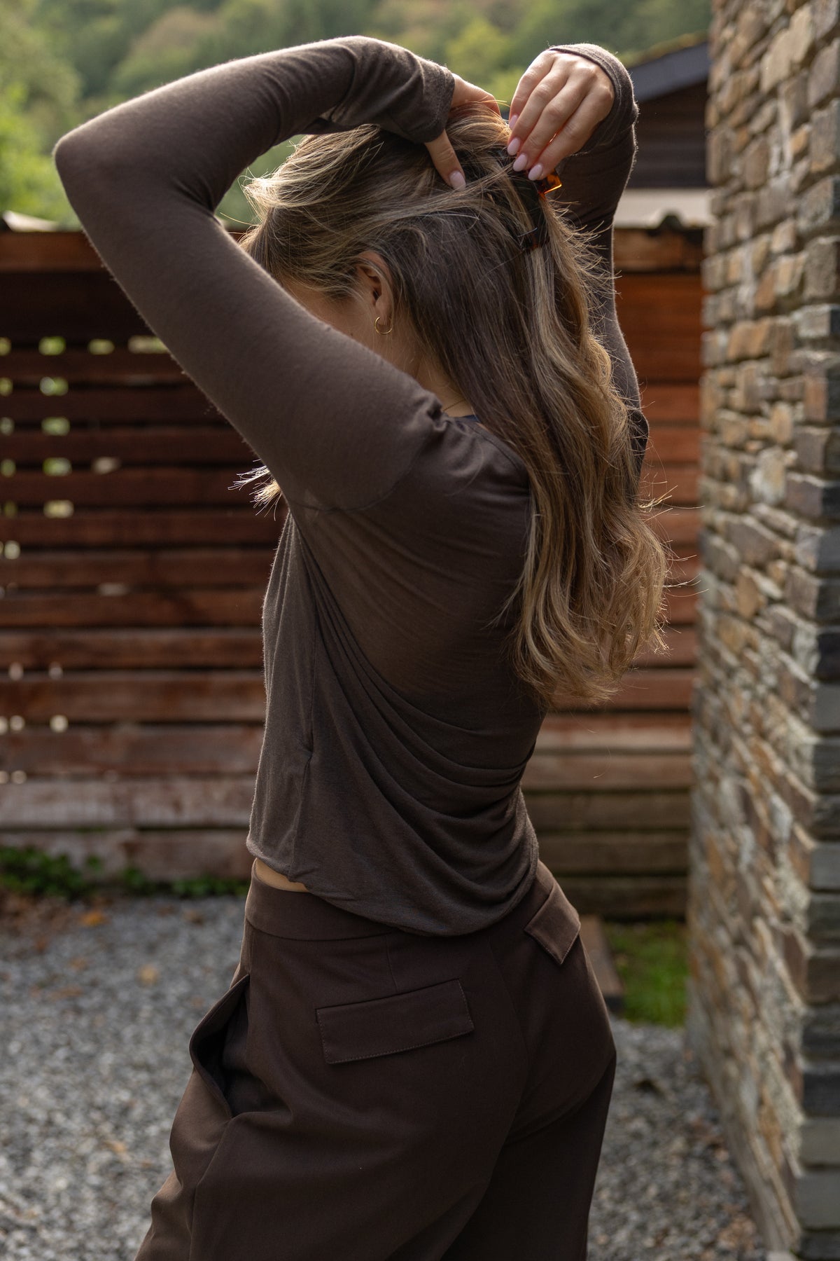 THE CASSIE TOP CHOCO