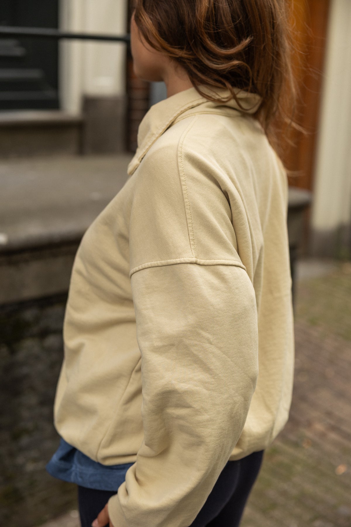 MABEL BUTTON SWEATER ECRU