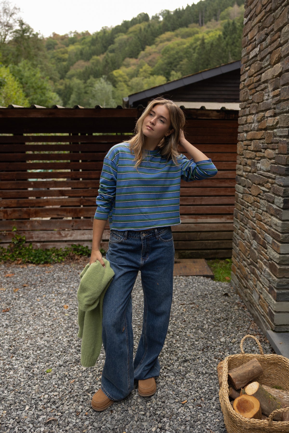 STRIPED LÉA LONGSLEEVE BLUE