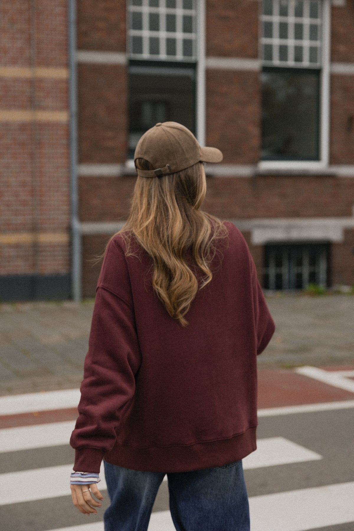 OVERSIZED KATE SWEATER BORDEAUX
