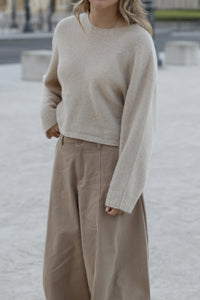 JANE ALPACA WOOL KNIT BEIGE