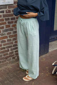 LINNEN RAE PANTS LIGHTGREEN
