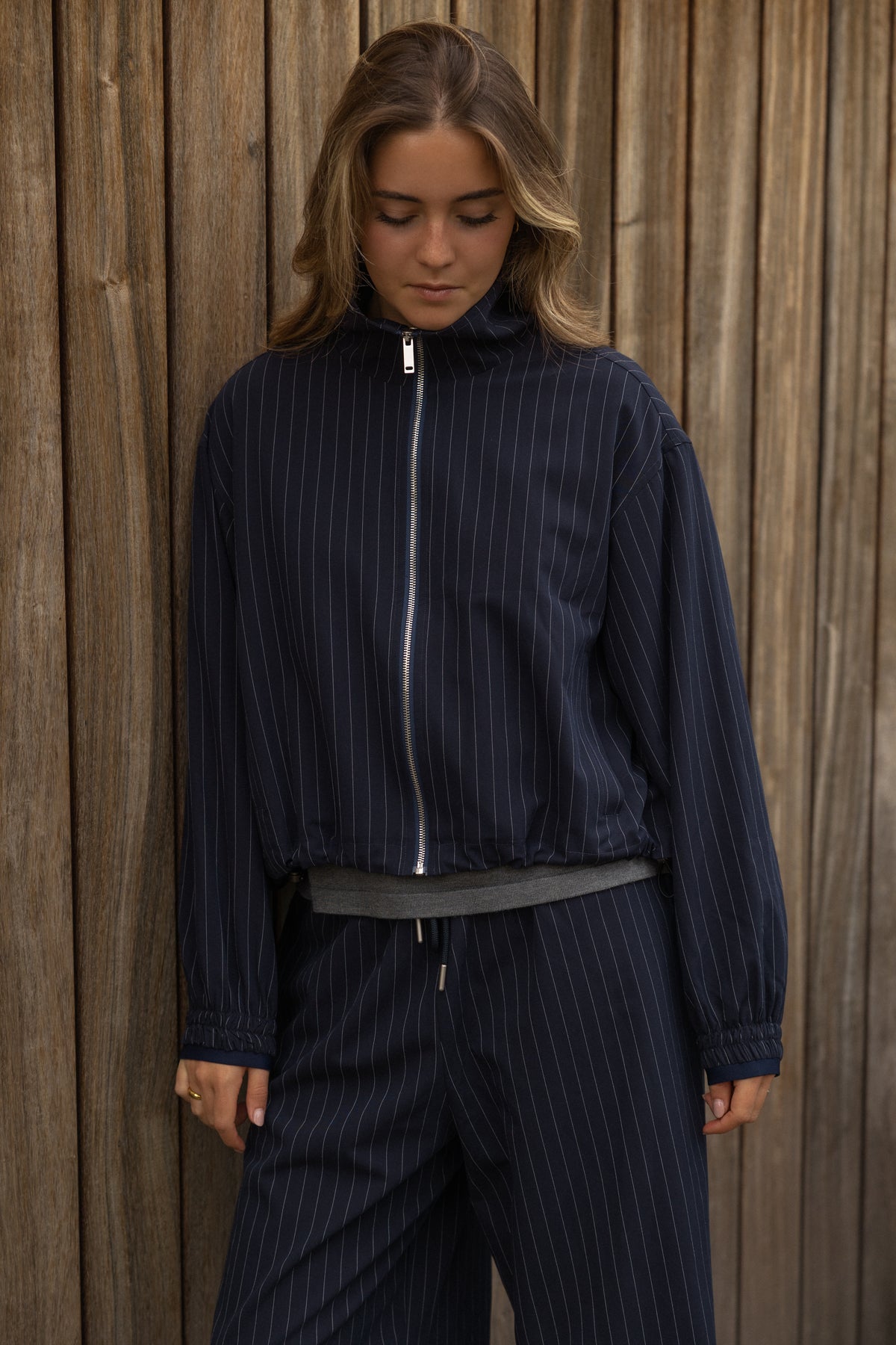 KELLY JACKET STRIPED NAVY