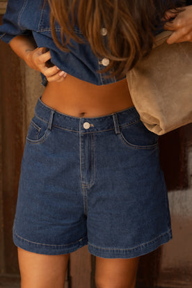 AVA SHORT DENIMBLUE