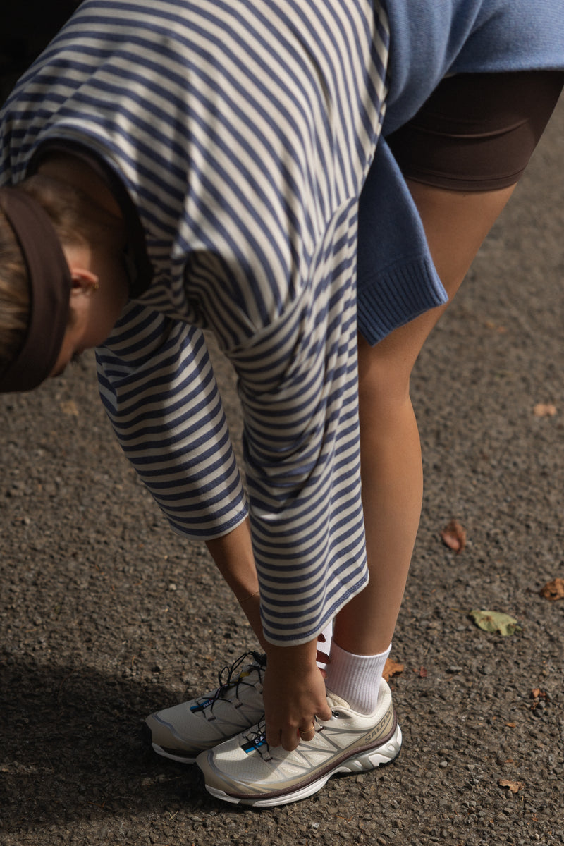 STRIPED NAOMI LONGSLEEVE NAVY