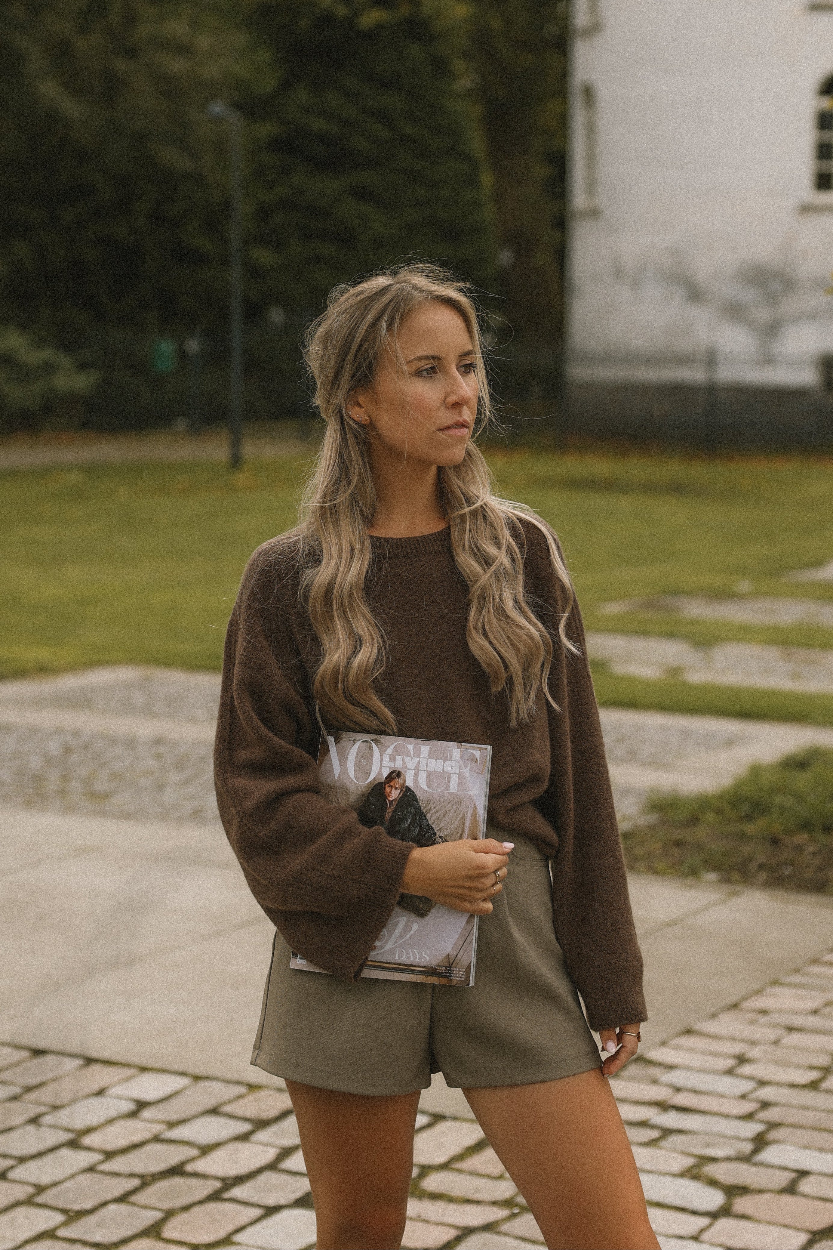 WIDE SLEEVE SARAH KNIT CHOCO