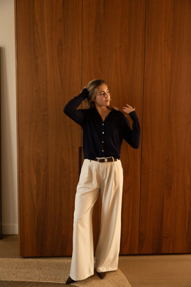 LOOSE FIT PANTALON BEIGE