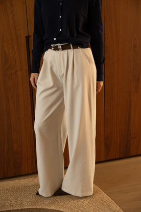 LOOSE FIT PANTALON BEIGE