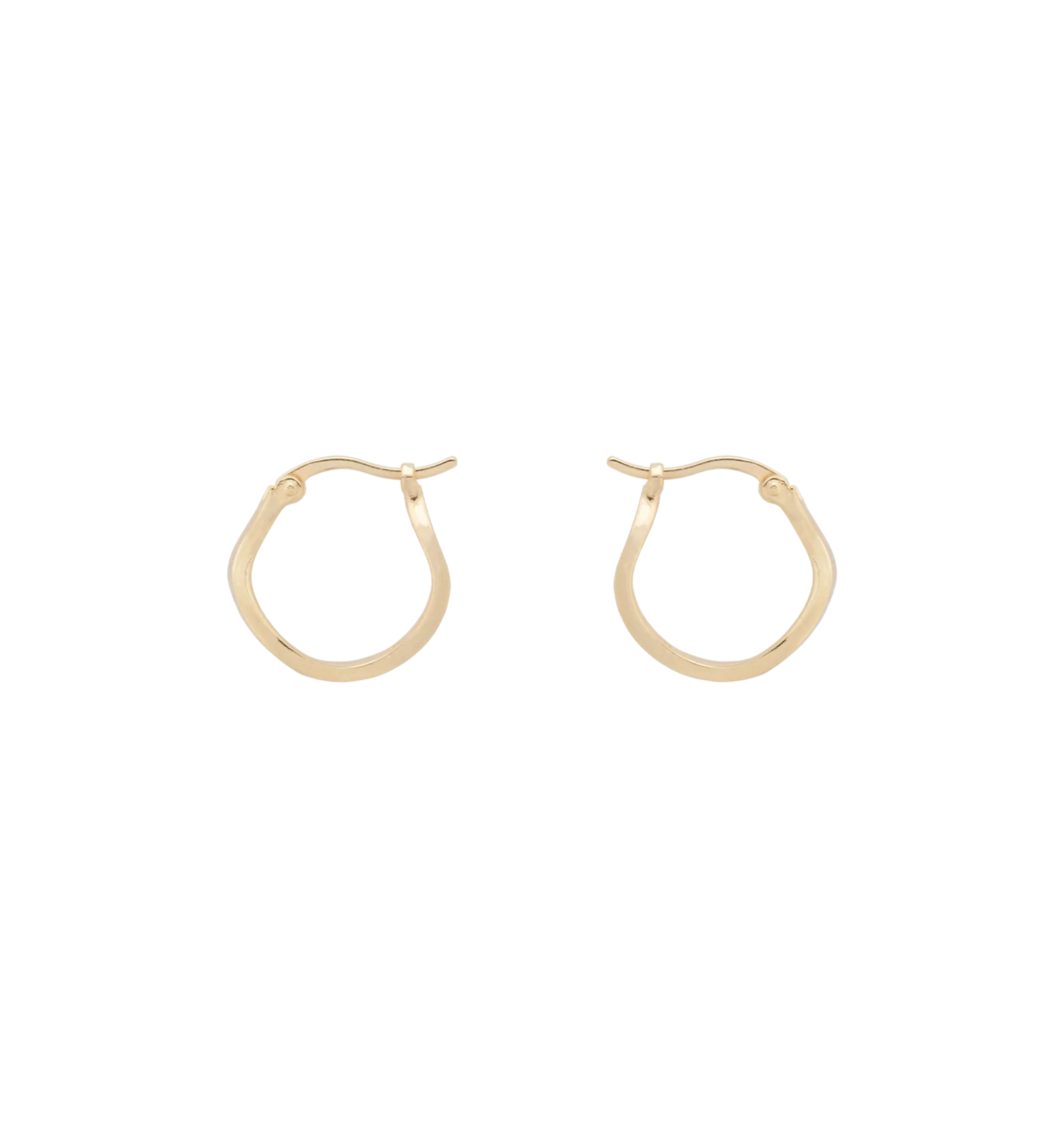 Small Organic Hoop Earrings