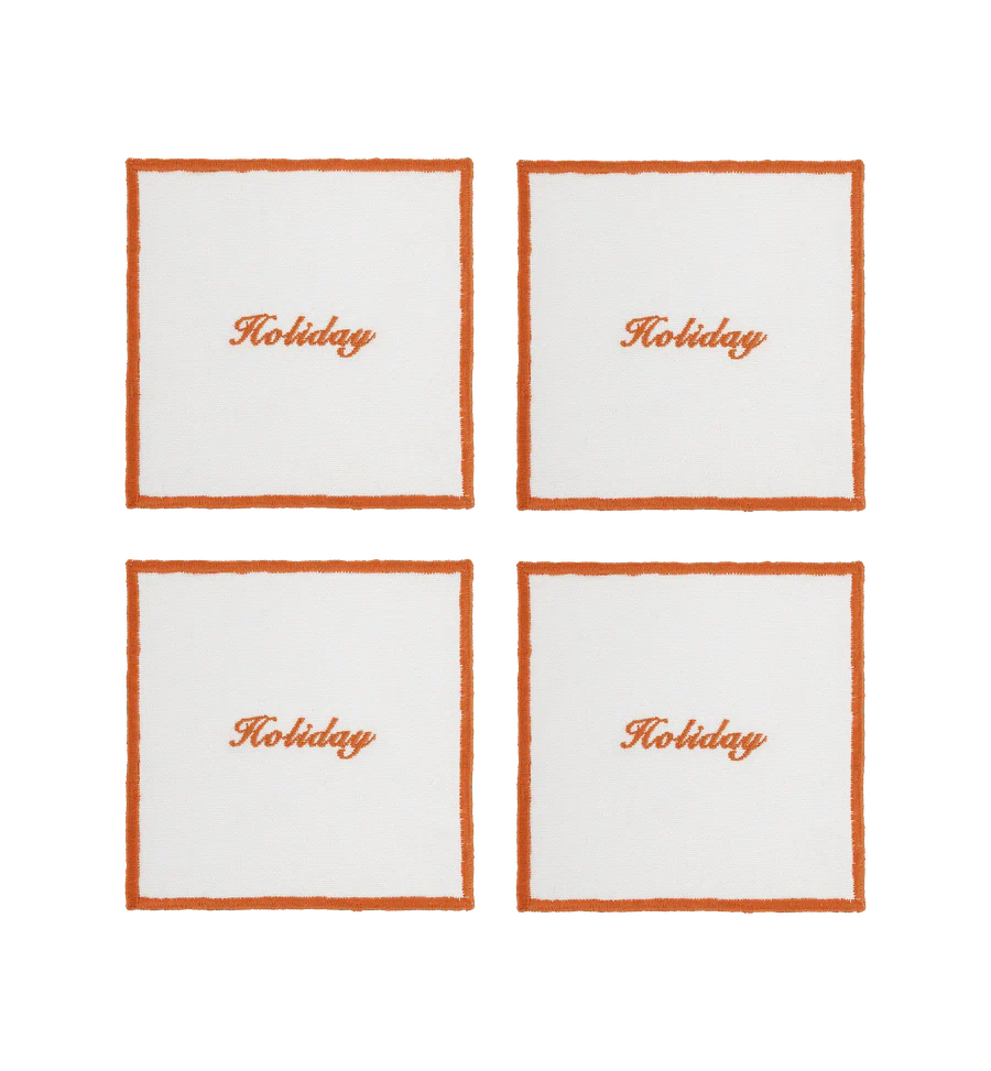 HOLIDAY COASTER SET OF 4
