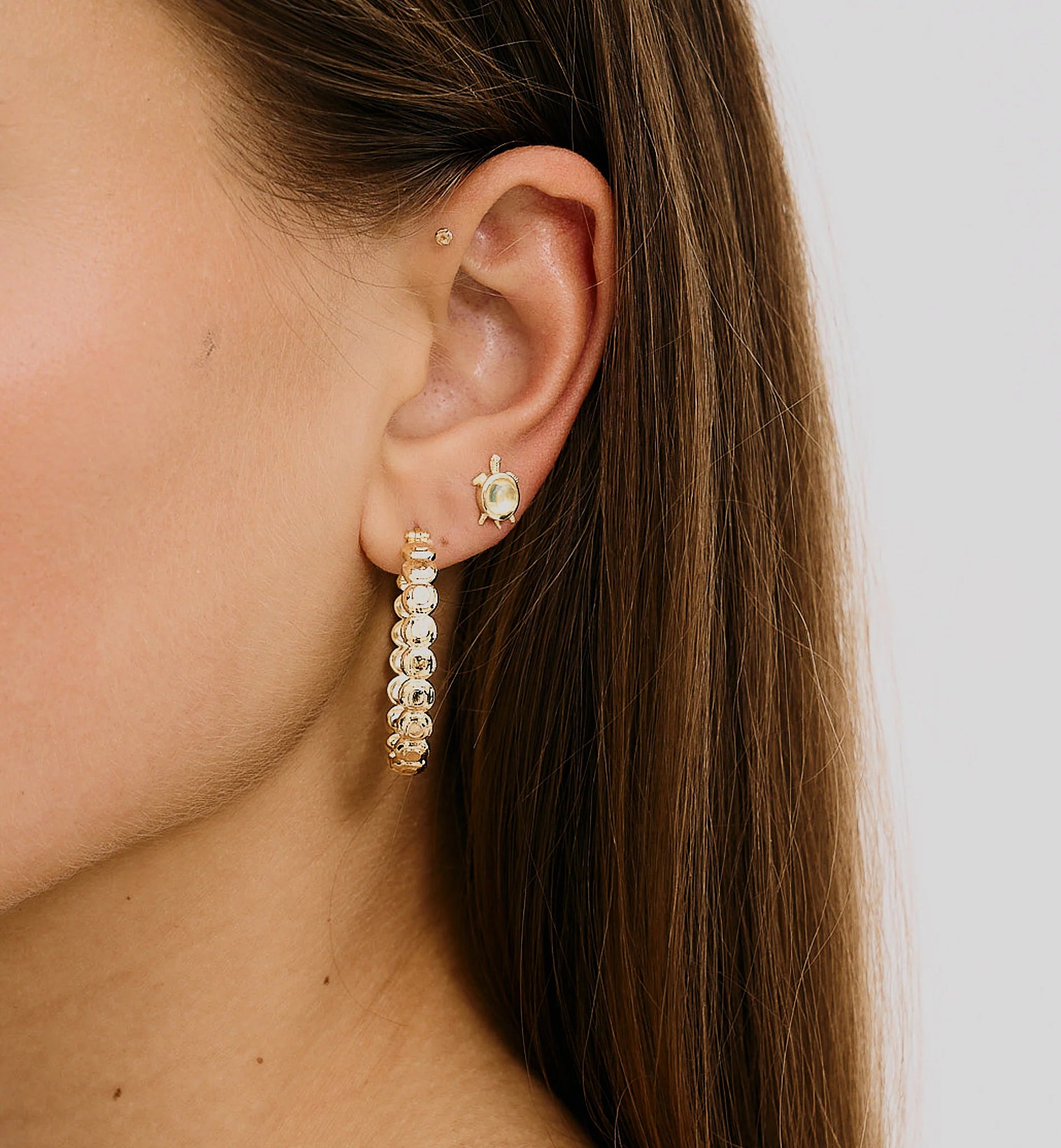 LARGE RELIC HOOP EARRINGS