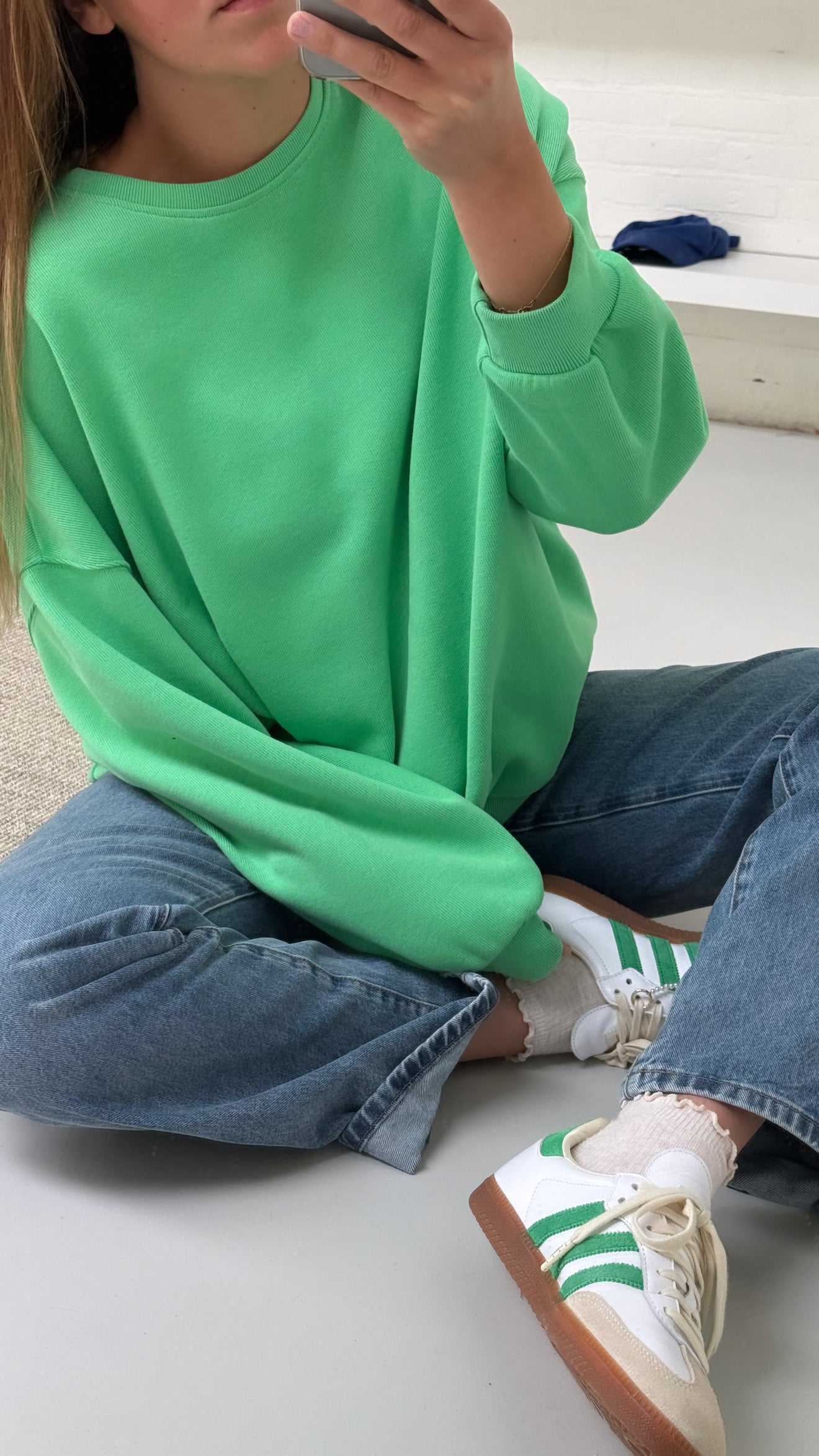 ESSENTIAL OVERSIZED SWEATER MINT GREEN