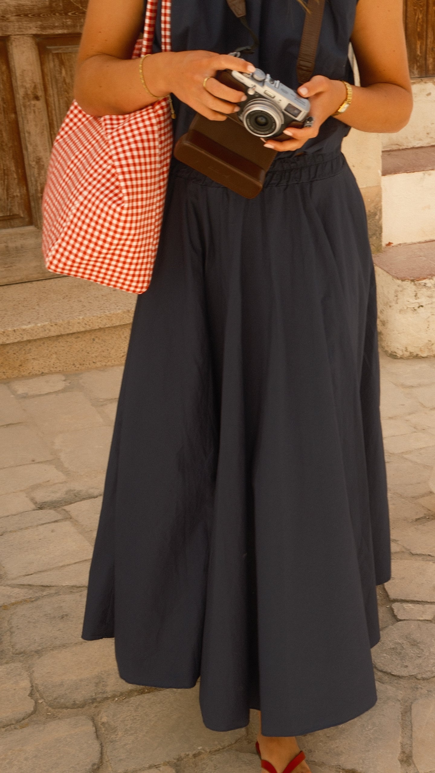 COTTON JUNE SKIRT NAVY