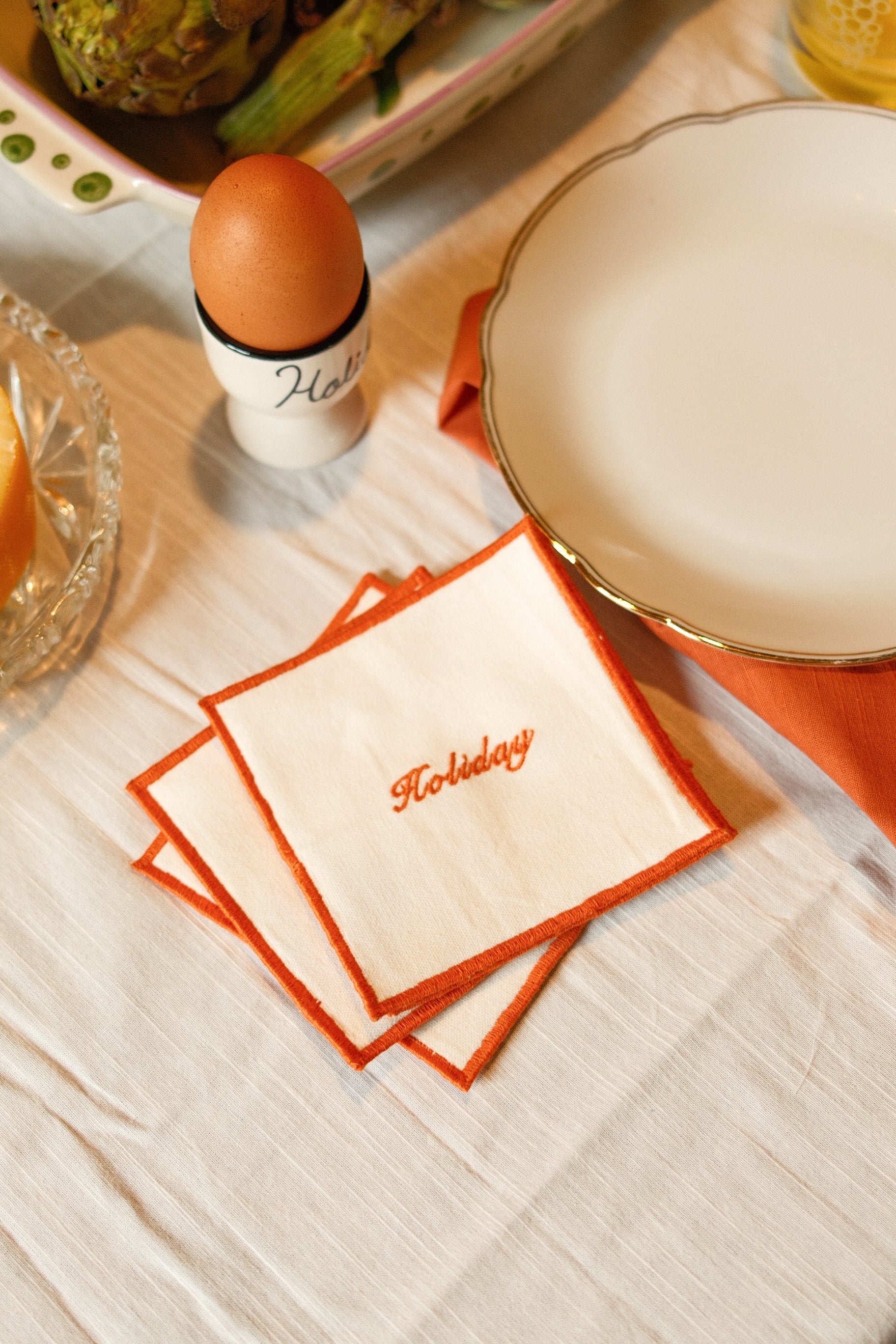 HOLIDAY COASTER SET OF 4