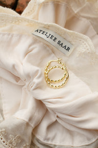 SMALL RELIC HOOP EARRINGS