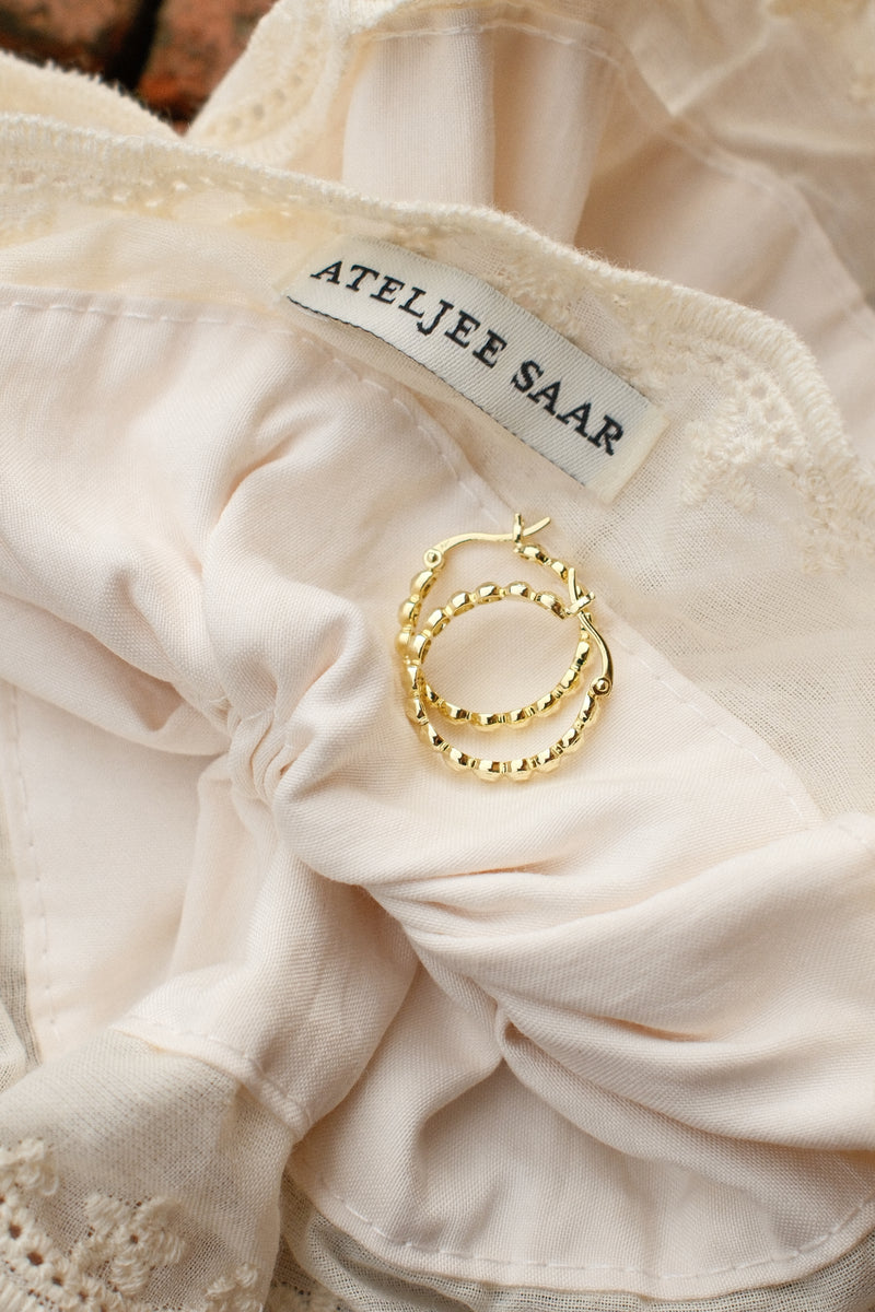 SMALL RELIC HOOP EARRINGS