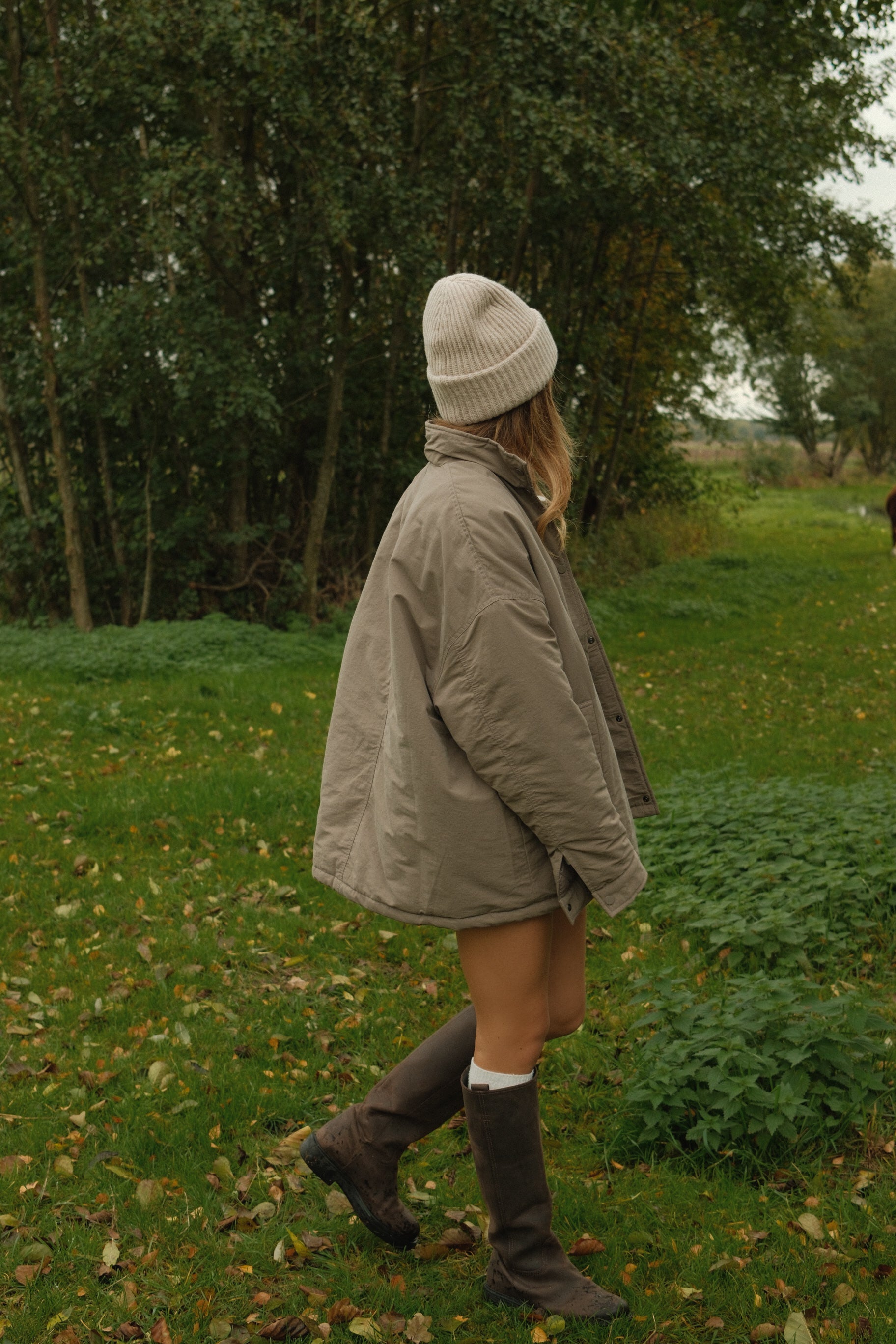THE HARRIS PUFFER COAT TAUPE