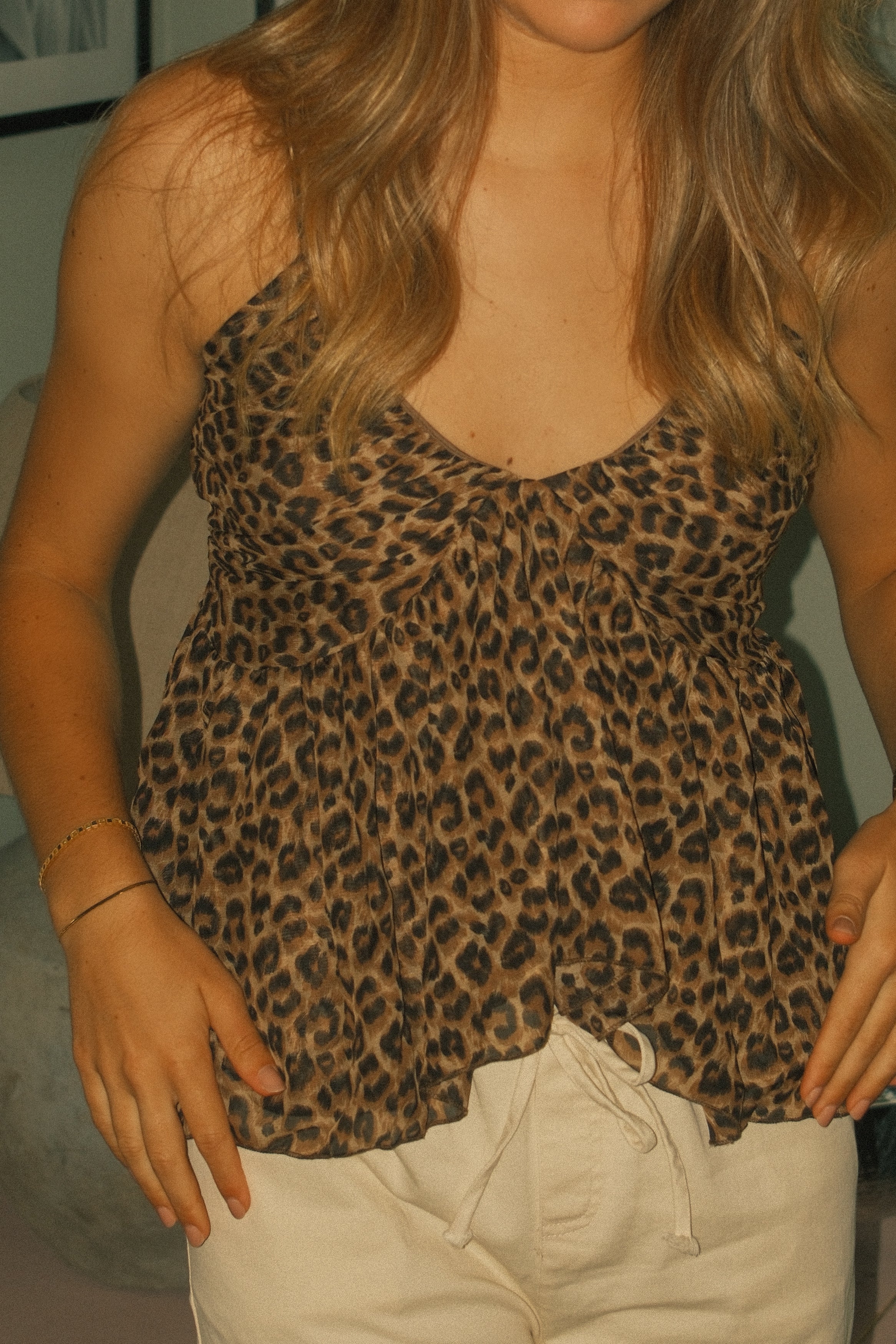 SAMANTHA LEOPARD TOP