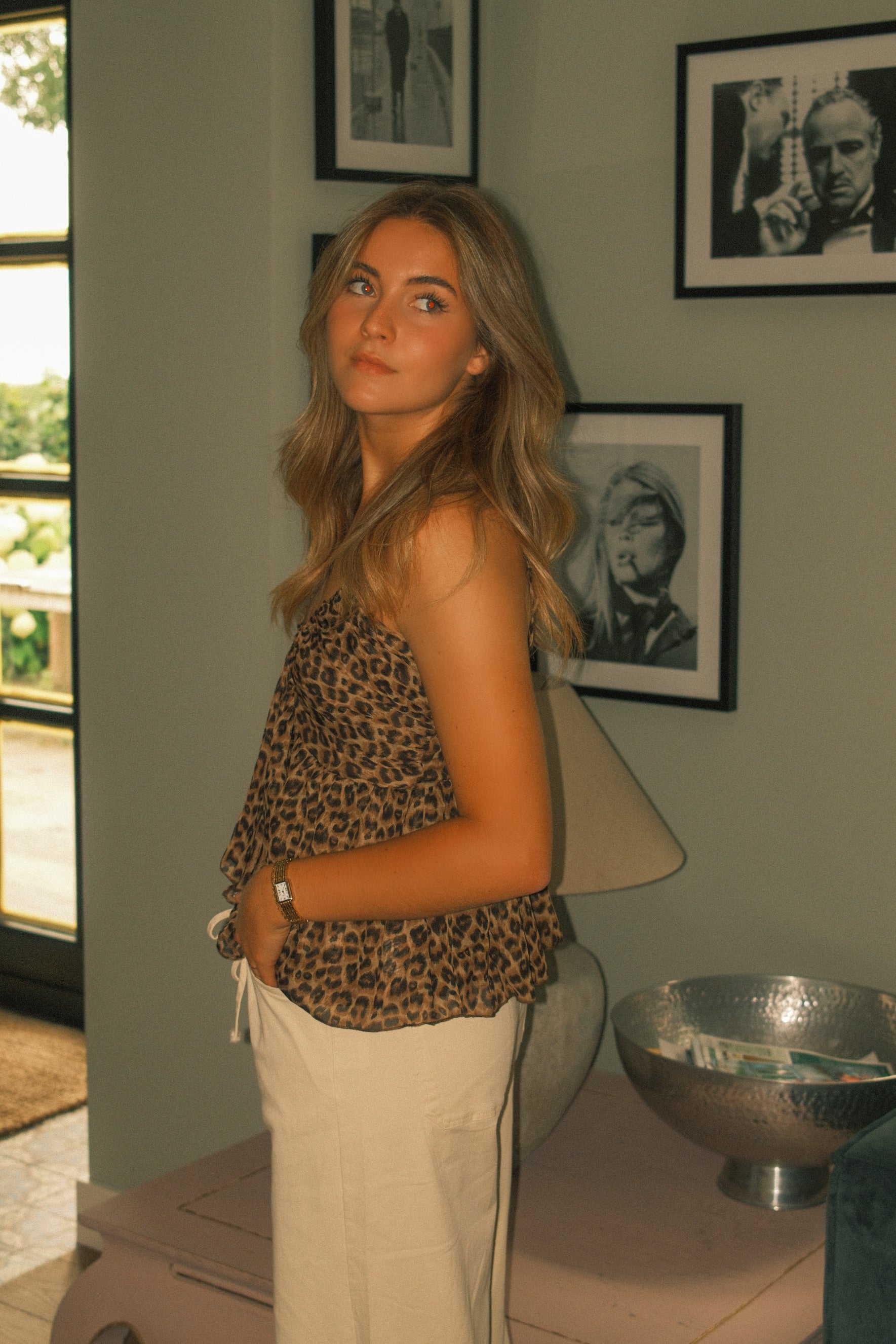 SAMANTHA LEOPARD TOP