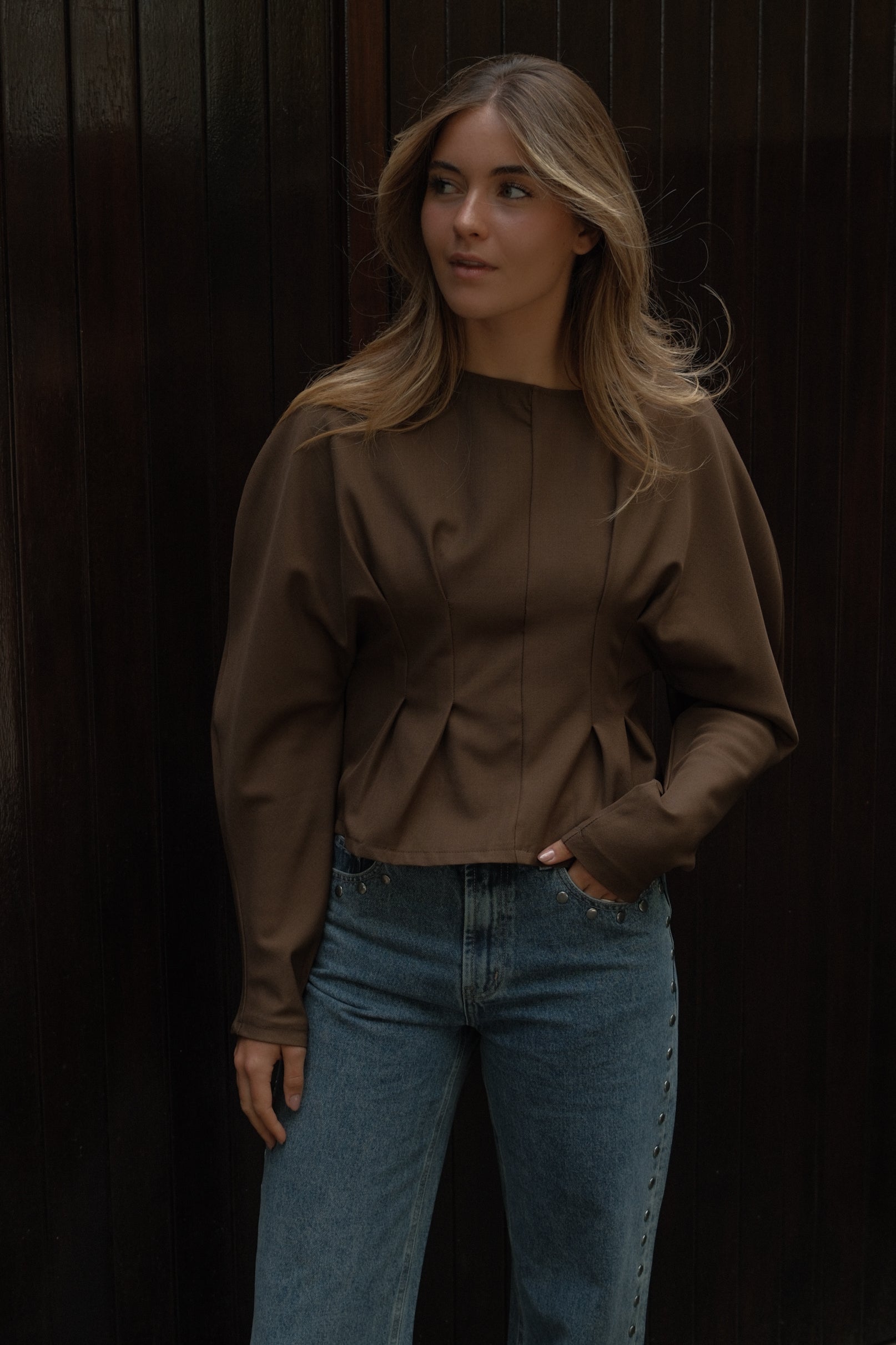 THE CORSET TOP CHOCO
