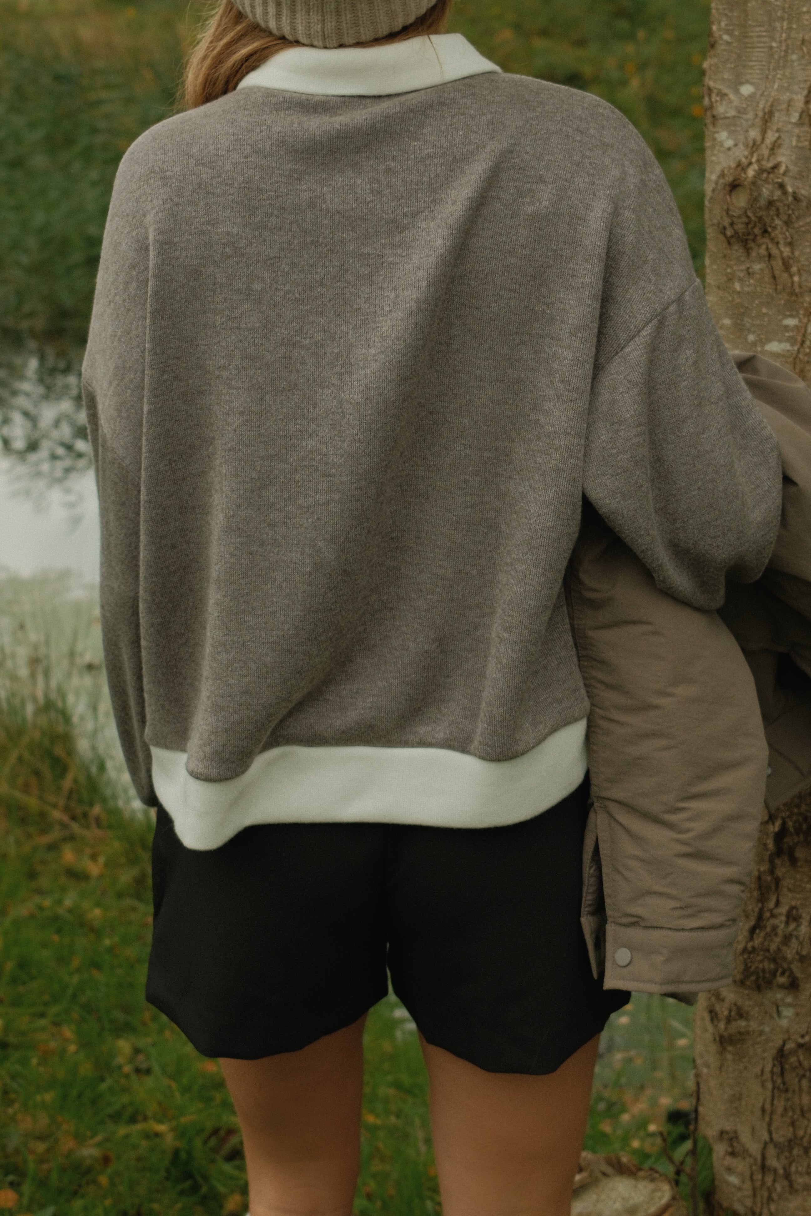 CLUBHOUSE POLO OFFWHITE/TAUPE