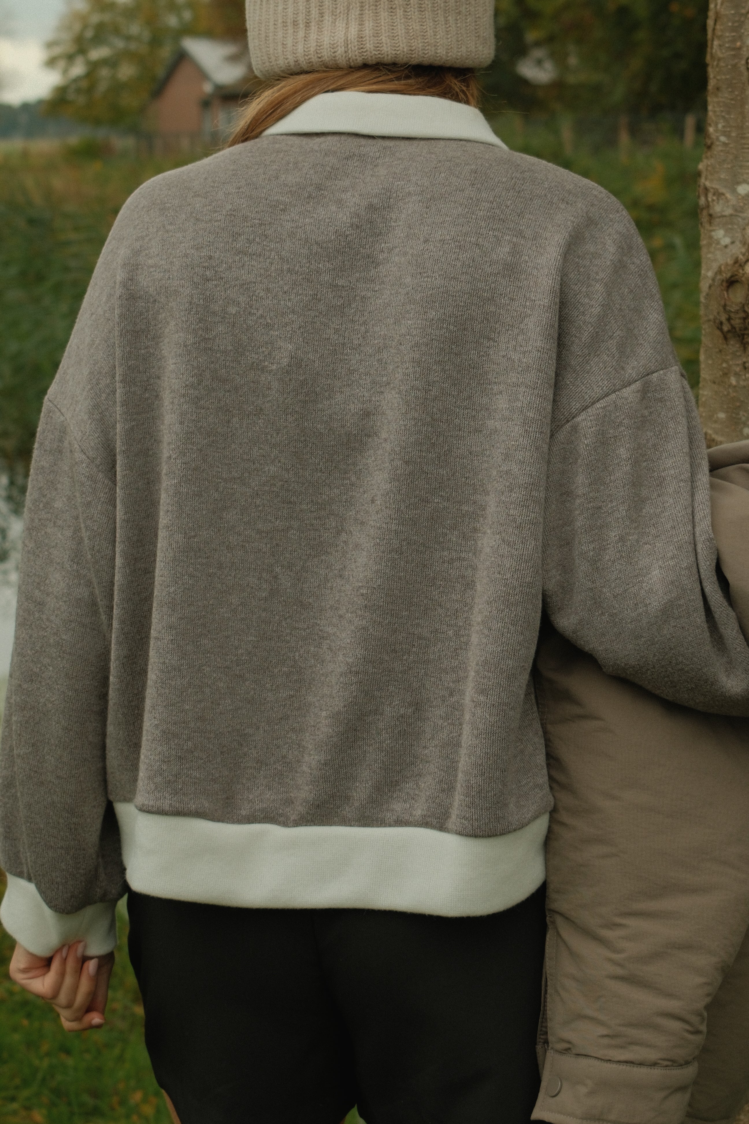 CLUBHOUSE POLO OFFWHITE/TAUPE