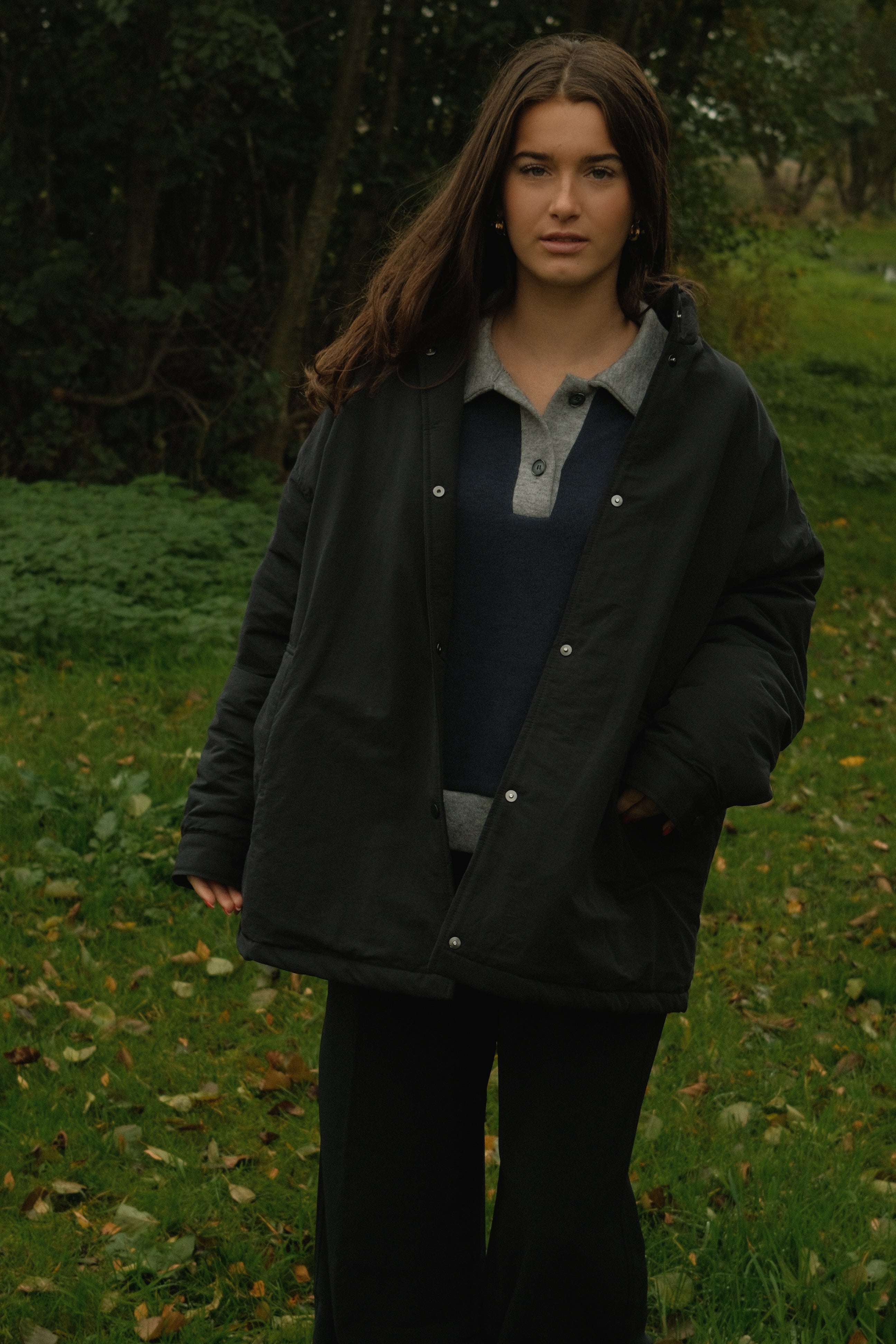 THE HARRIS PUFFER COAT NAVY