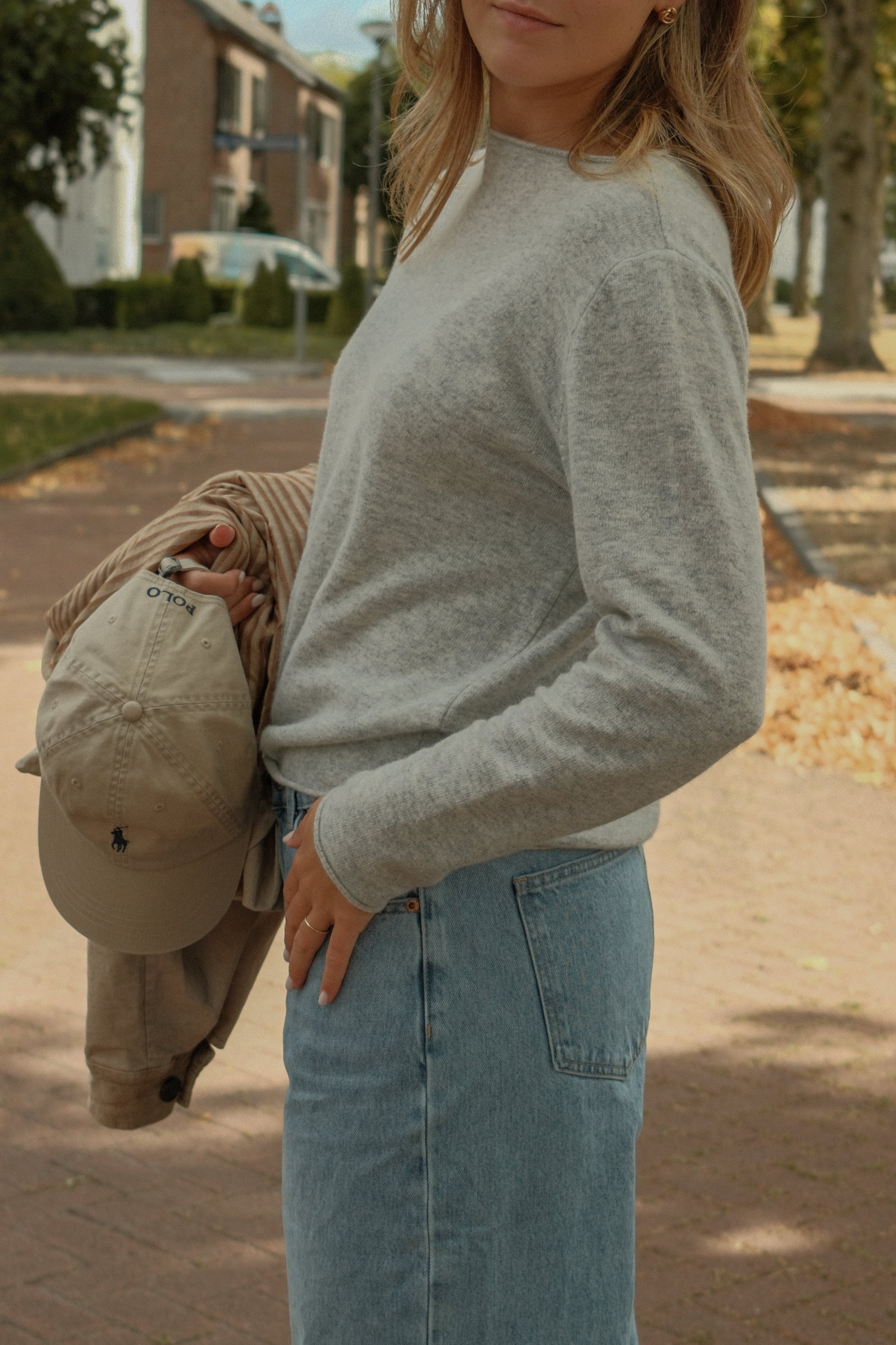 CASHMERE WOOLMIX KNIT GREY