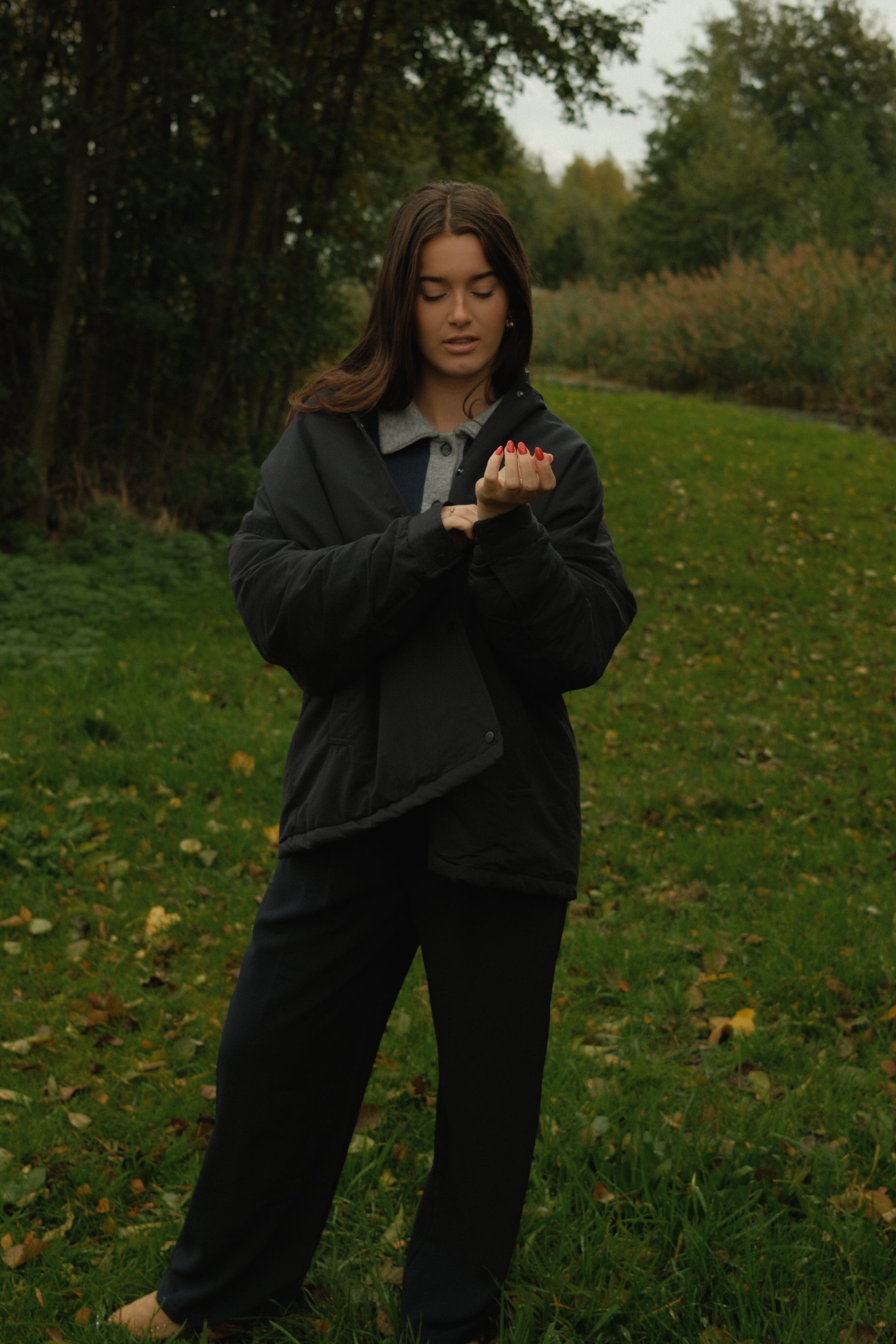 THE HARRIS PUFFER COAT NAVY