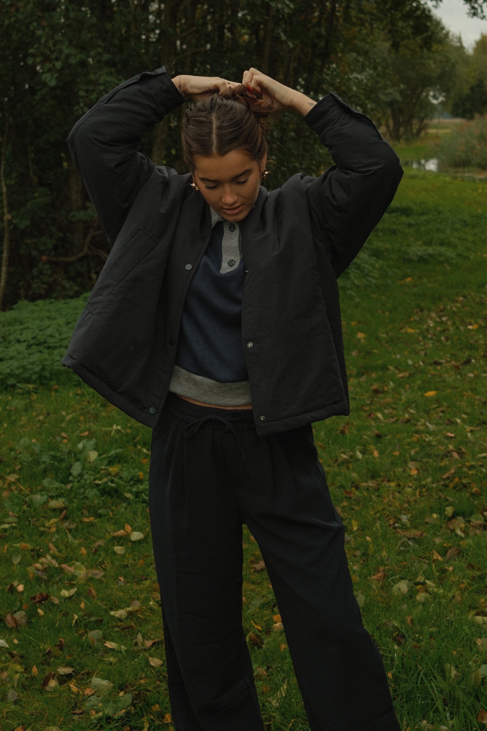 THE HARRIS PUFFER COAT NAVY