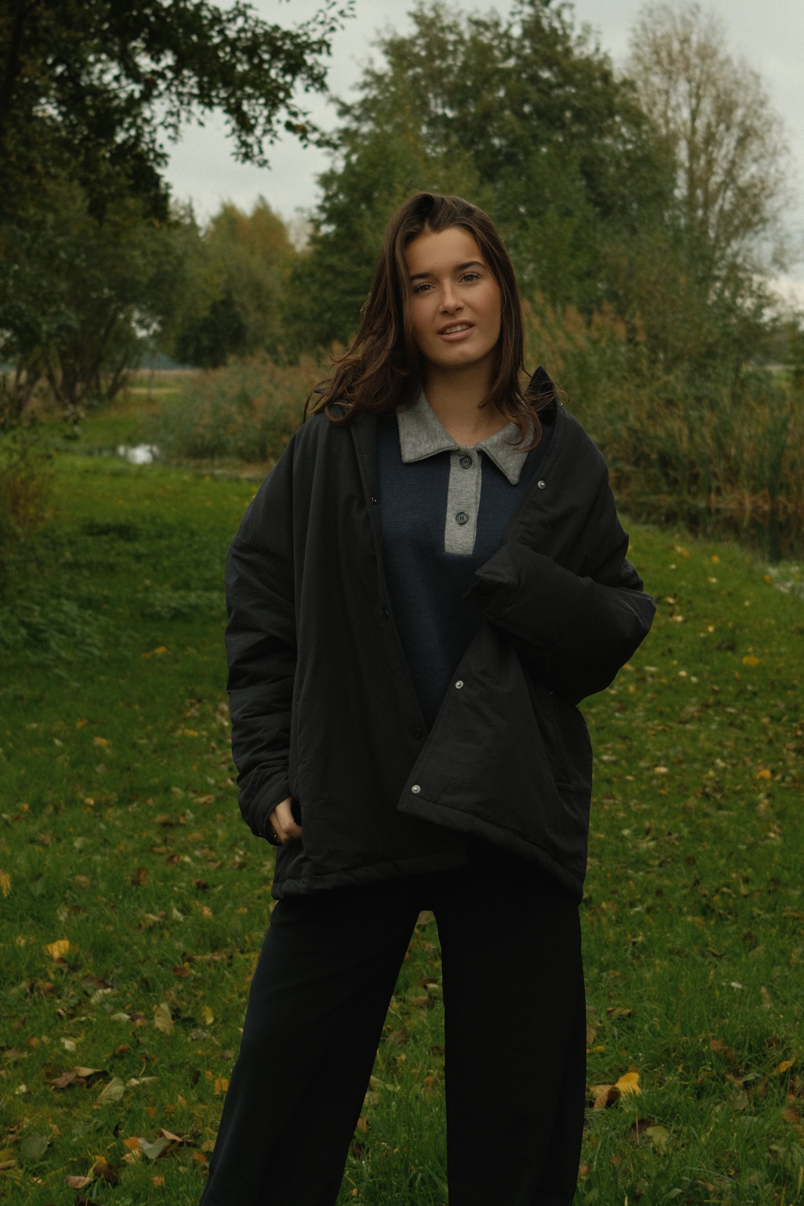 THE HARRIS PUFFER COAT NAVY
