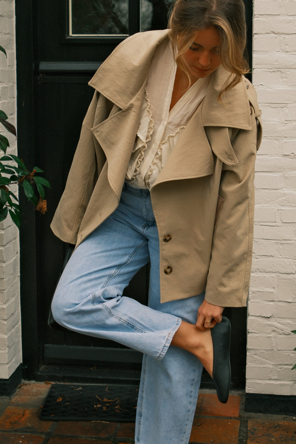 AMELIE MID WAIST BARREL JEANS