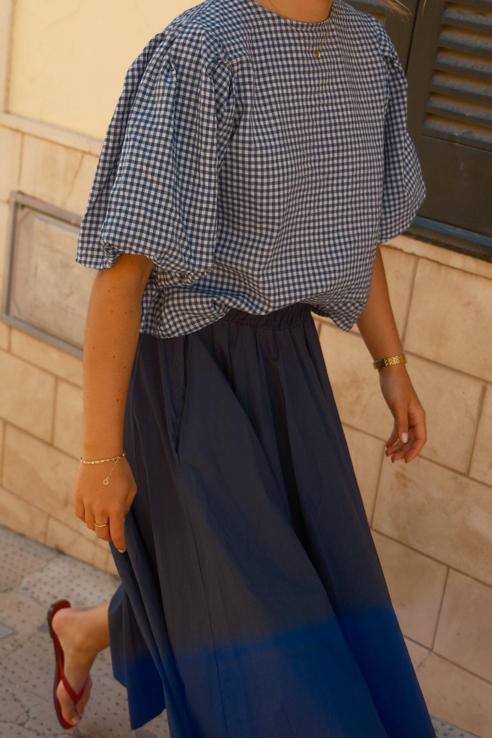 ROSIE BALLOON TOP NAVY