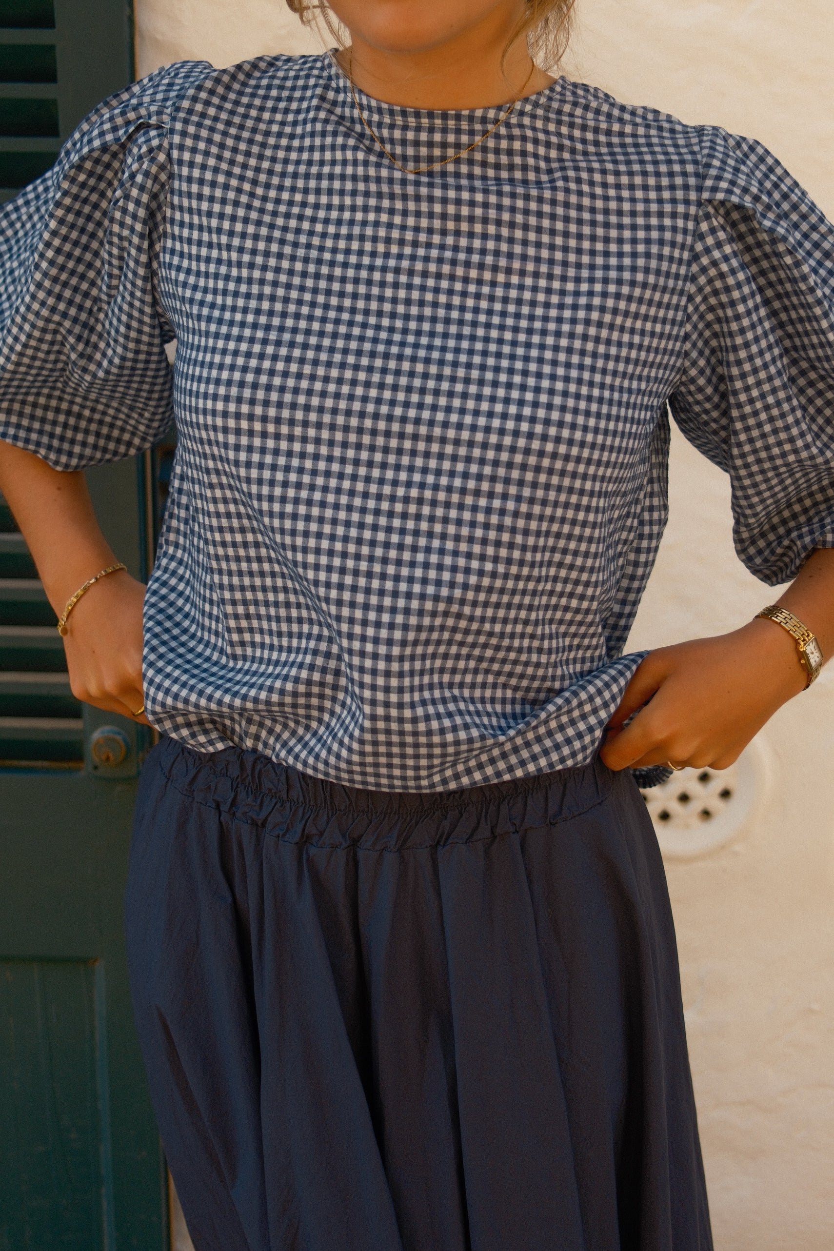 ROSIE BALLOON TOP NAVY