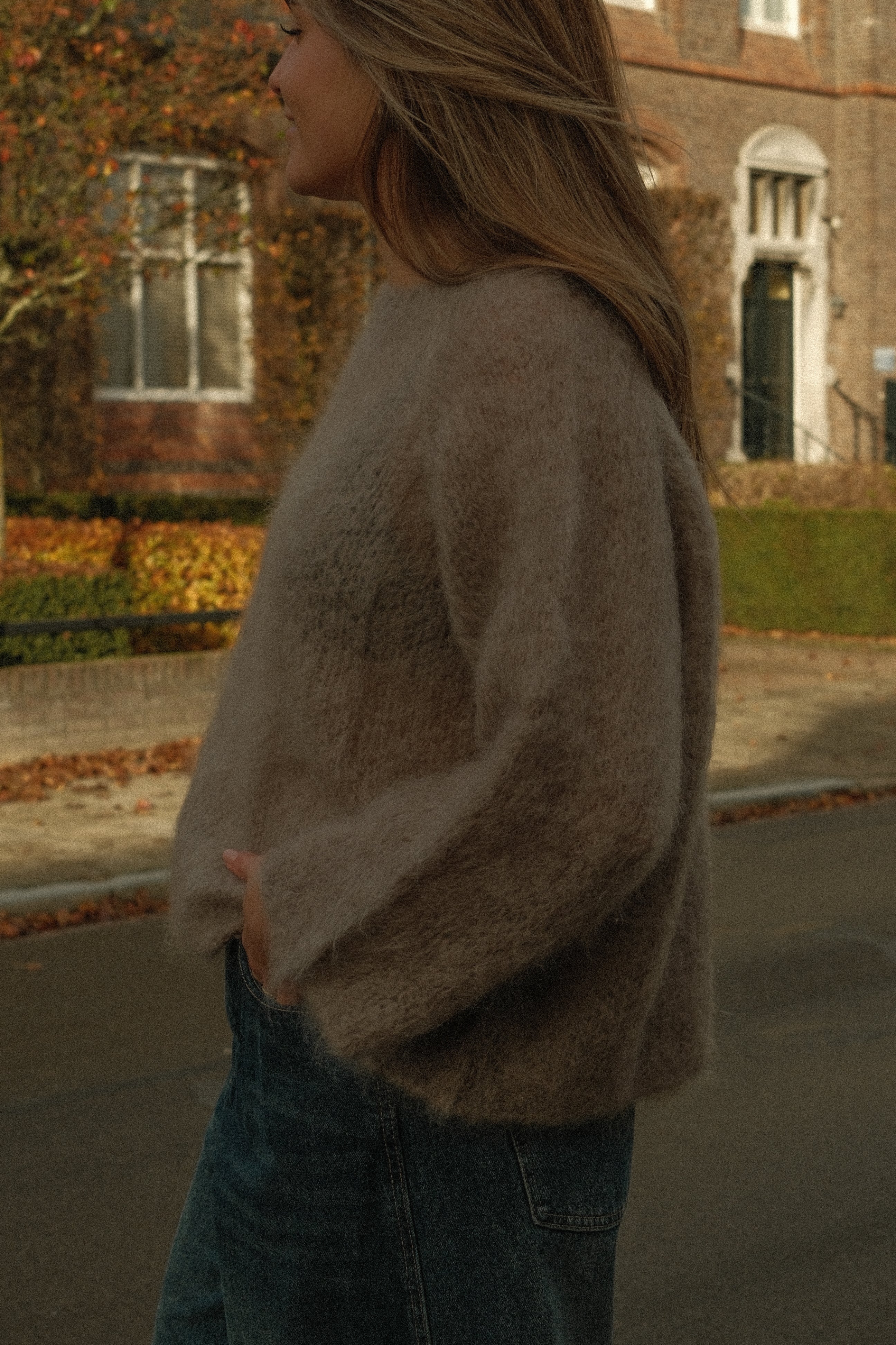 THE MOHAIR CLOUD KNIT TAUPE