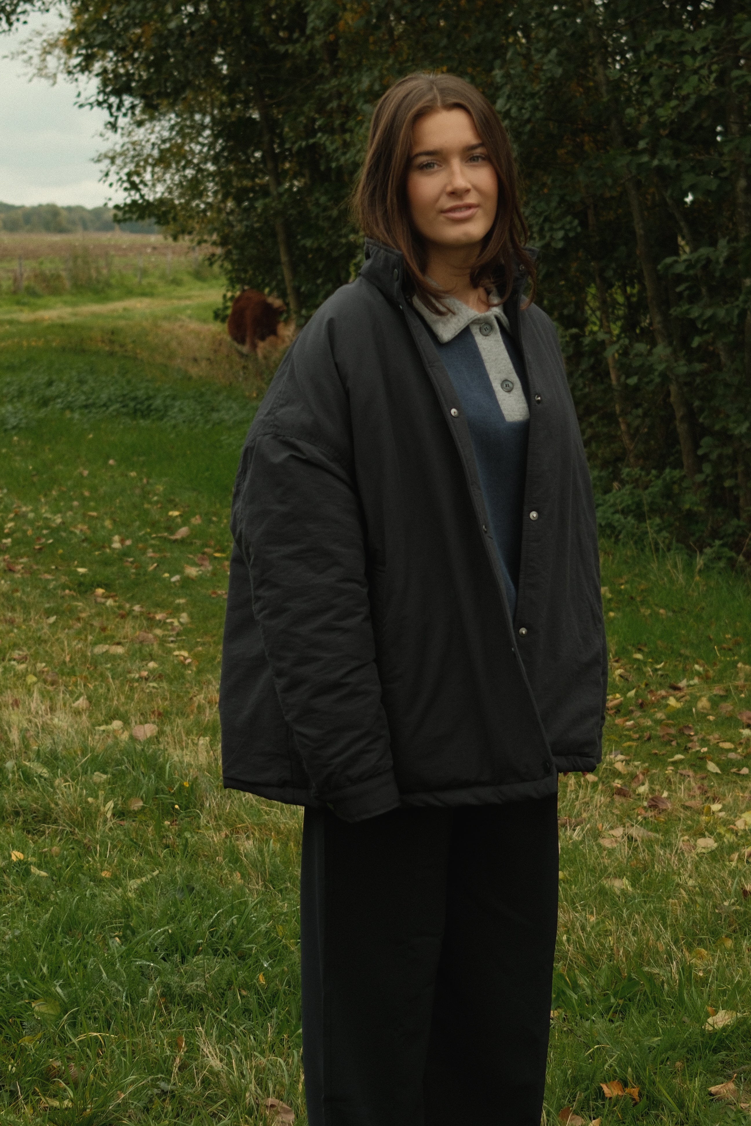 THE HARRIS PUFFER COAT NAVY