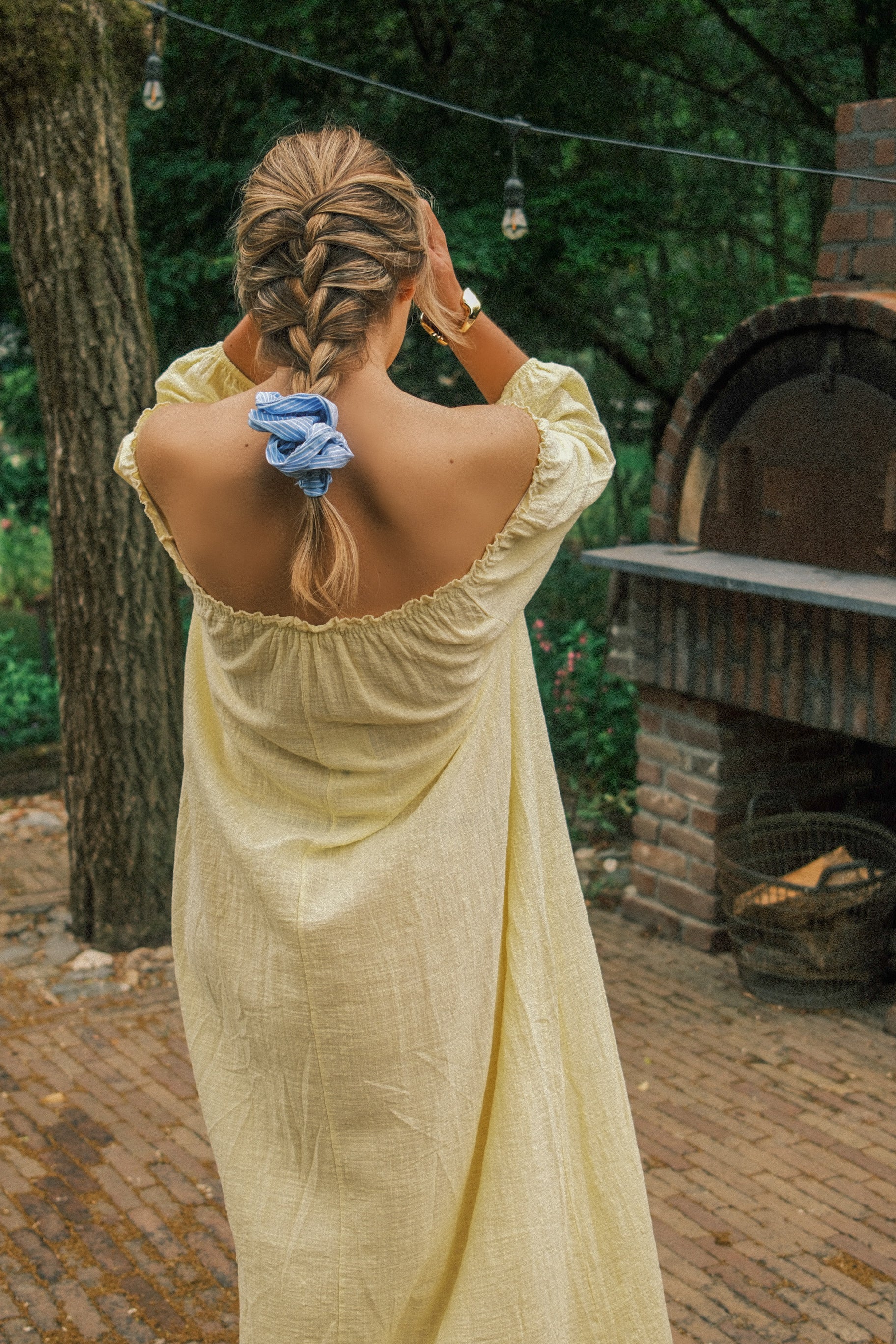 OFF-SHOULDER LUNA DRESS YELLOW