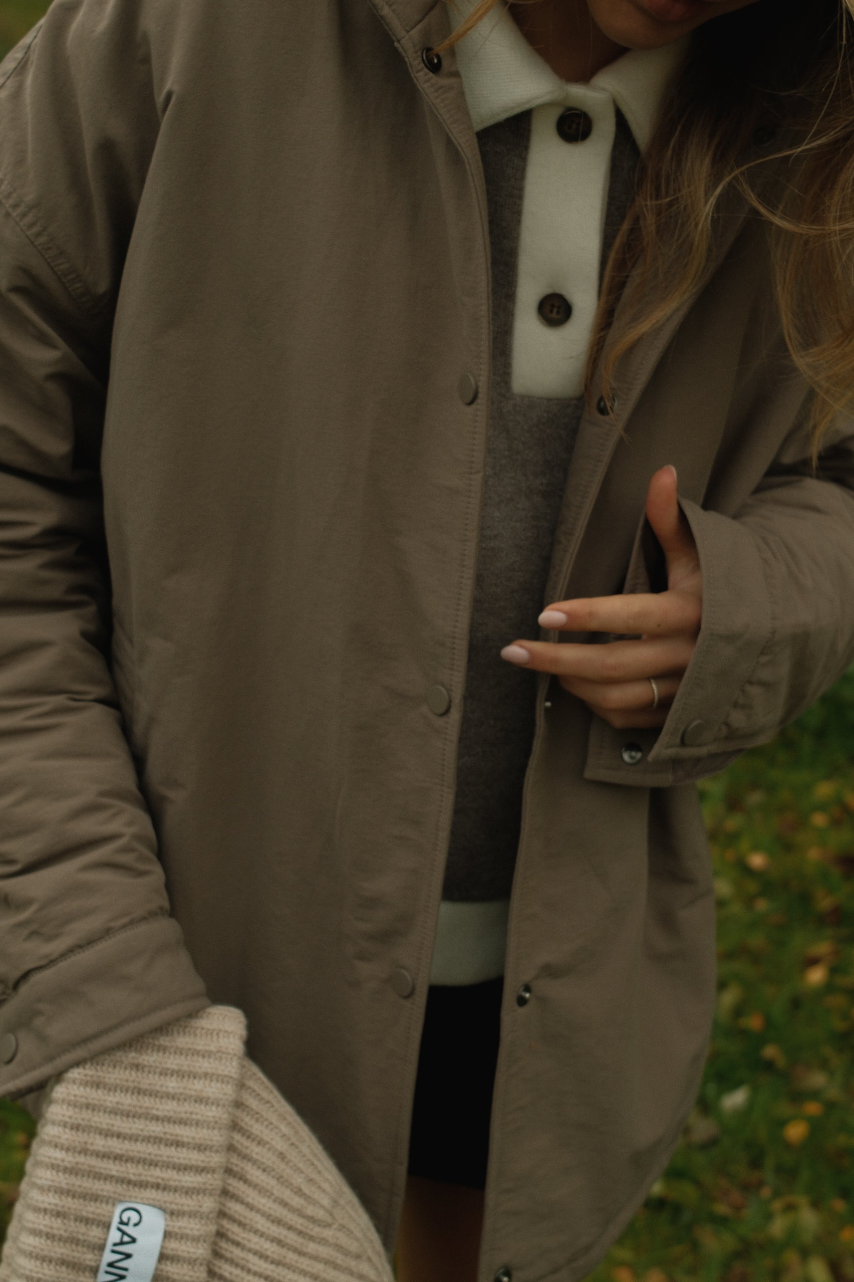 CLUBHOUSE POLO OFFWHITE/TAUPE