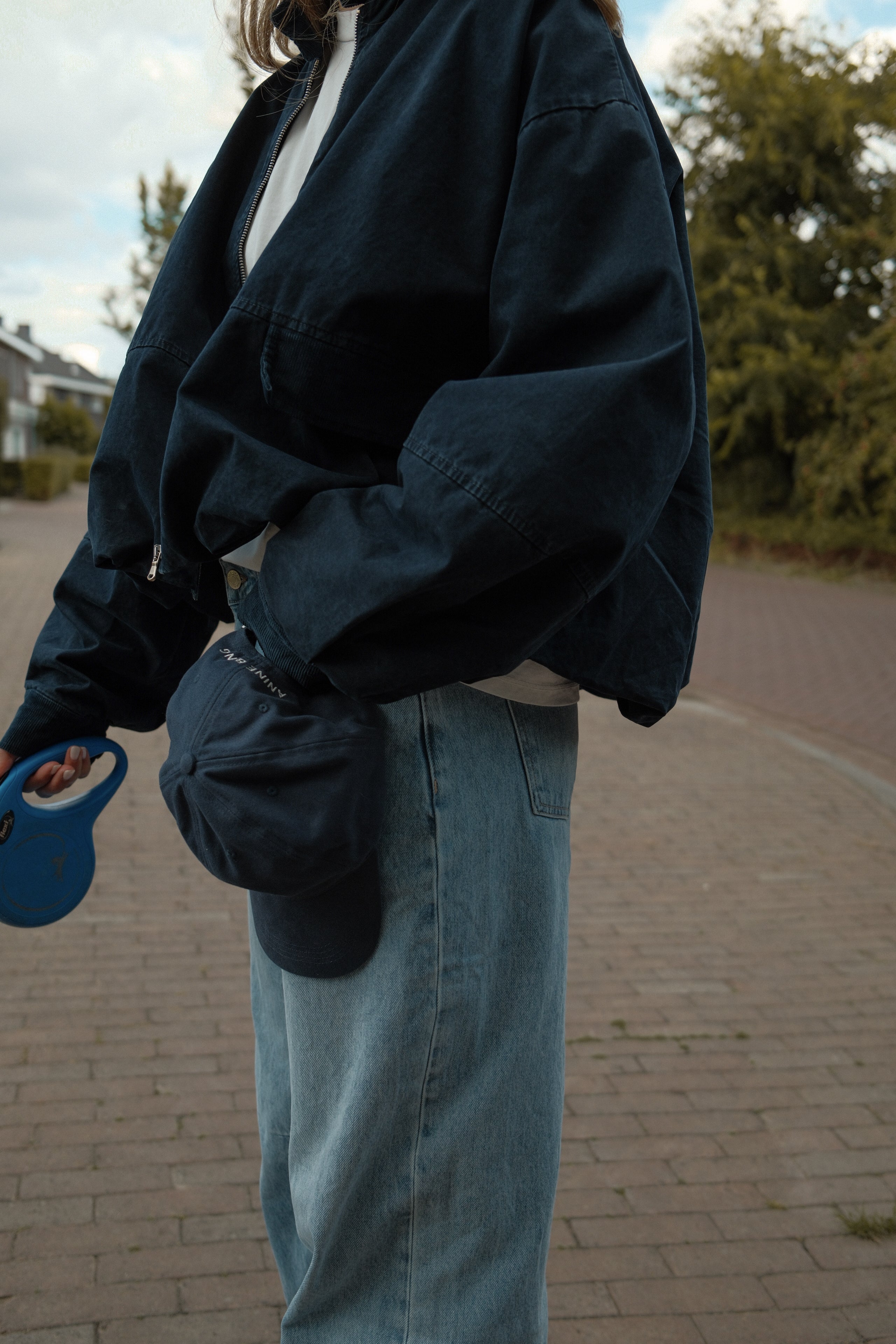 SIGNATURE BOMBER JACKET NAVY