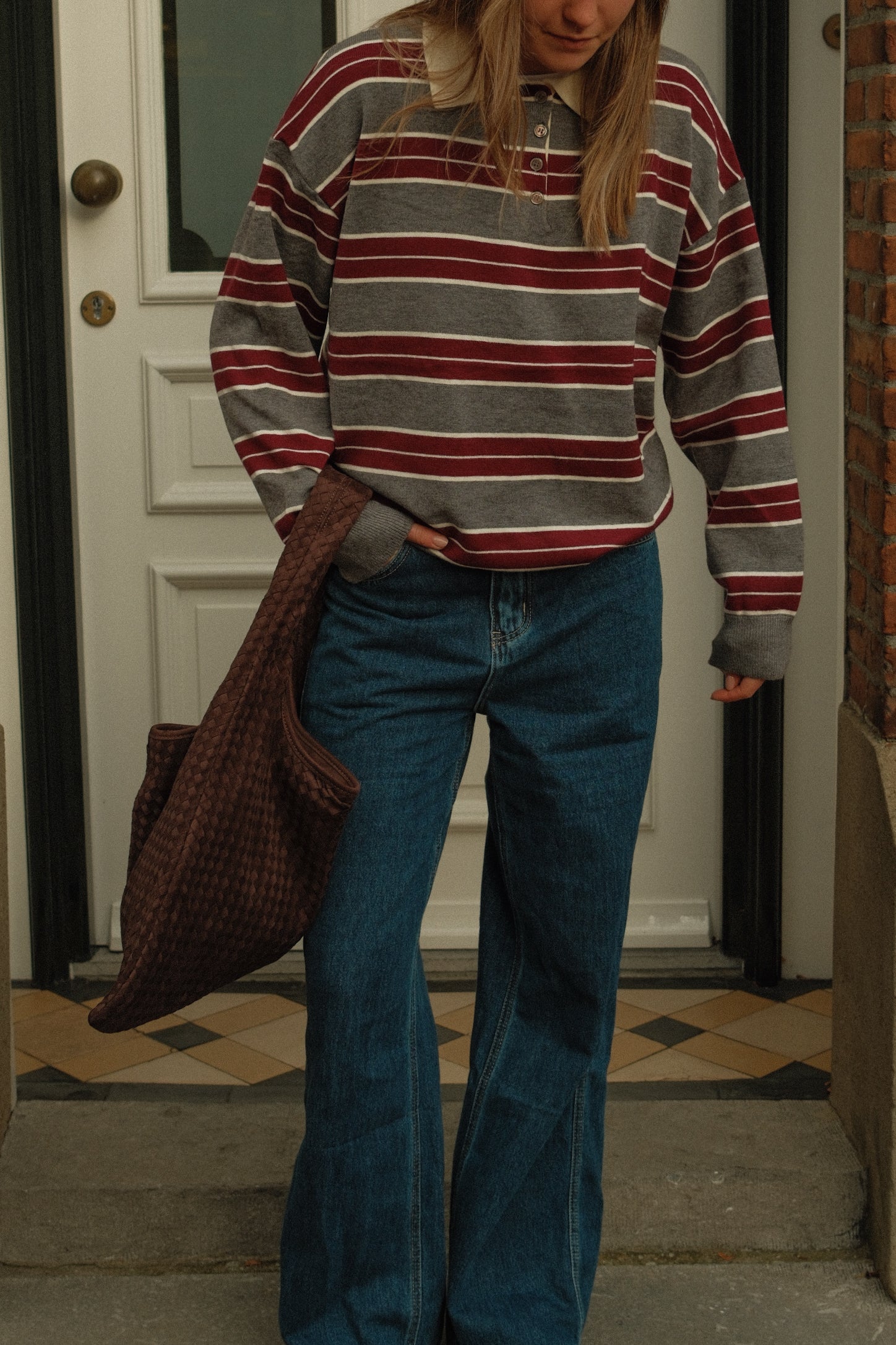 POLO CLUB SAAR STRIPED RED/GREY