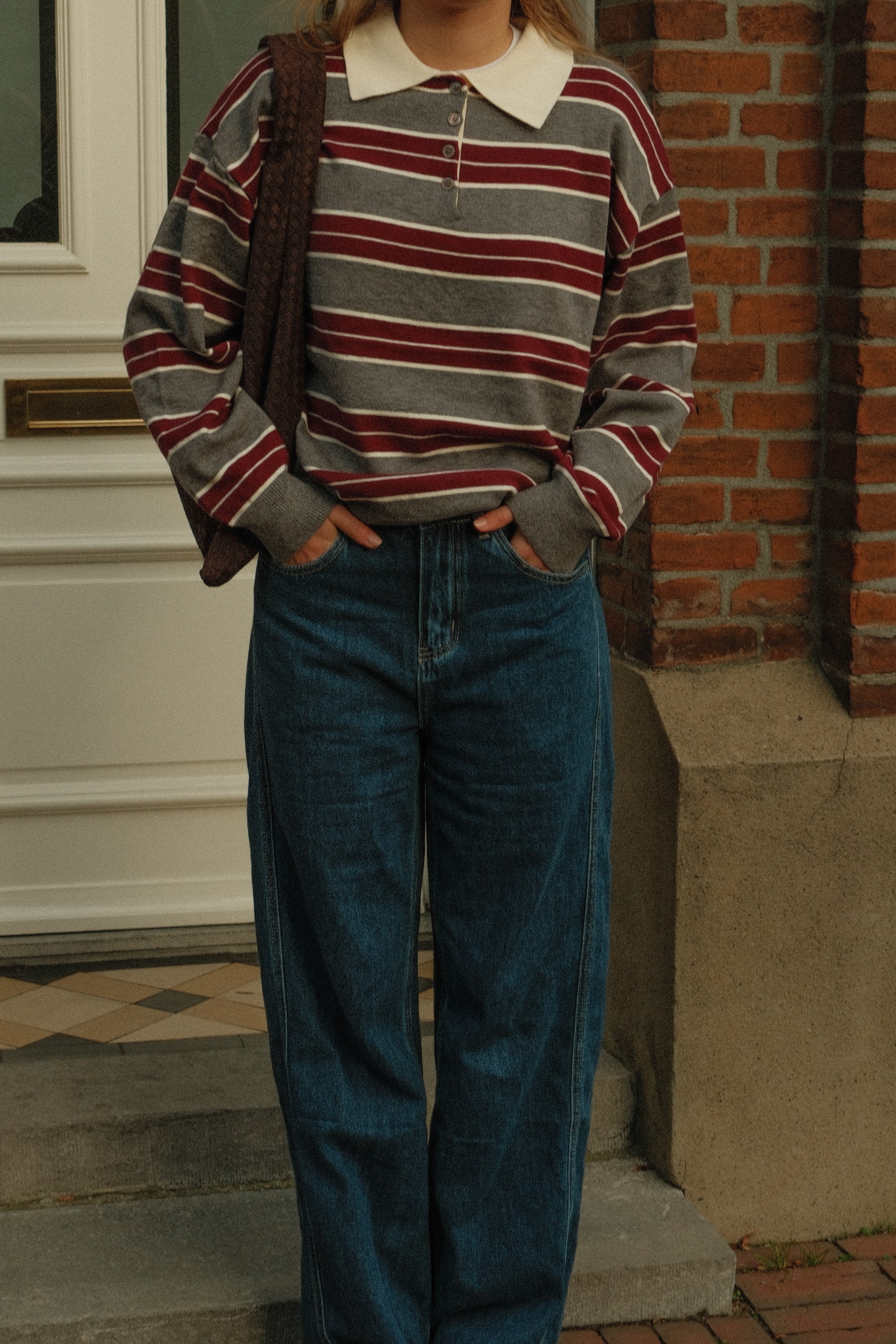 POLO CLUB SAAR STRIPED RED/GREY