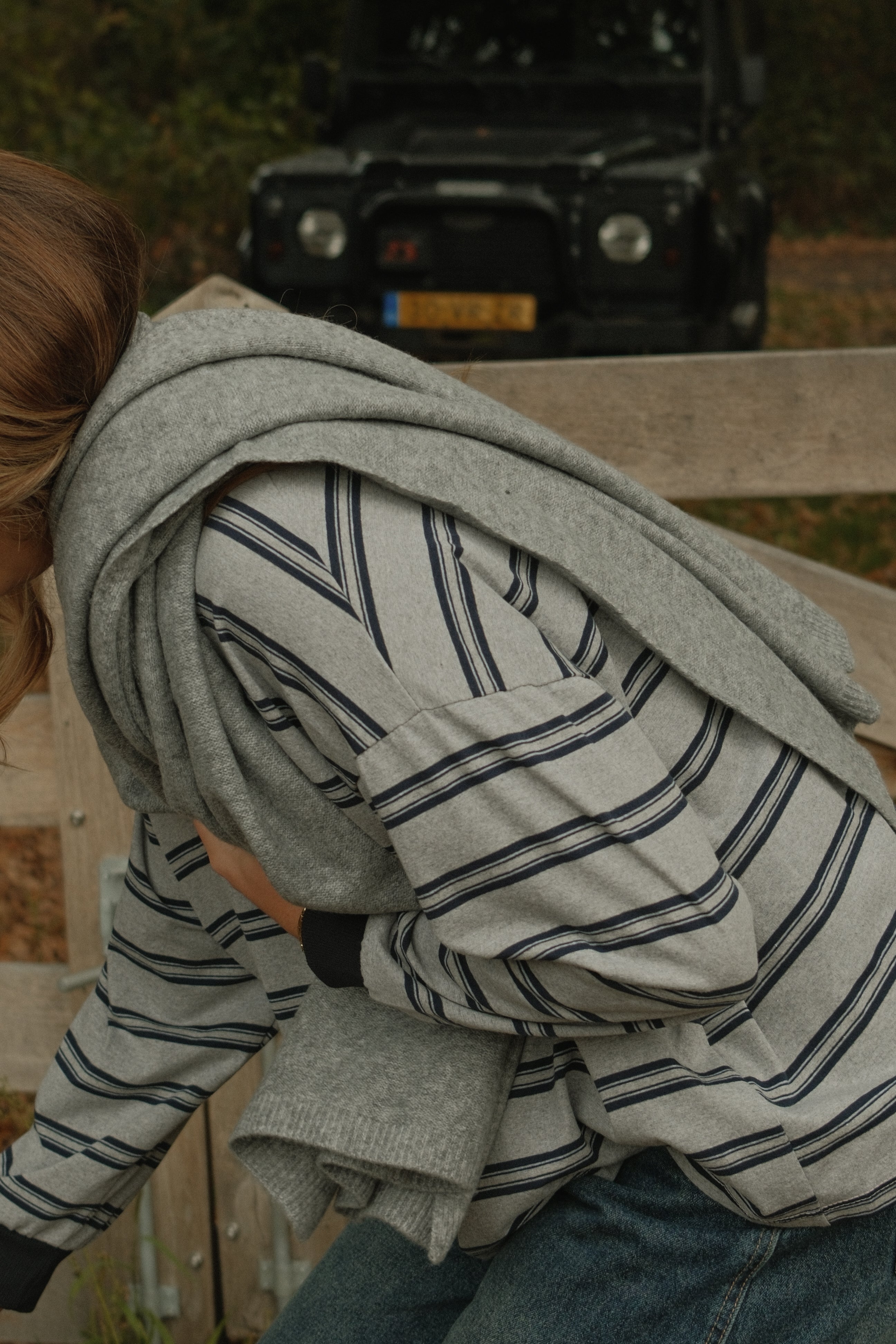 THE STUDIO POLO NAVY/GREY