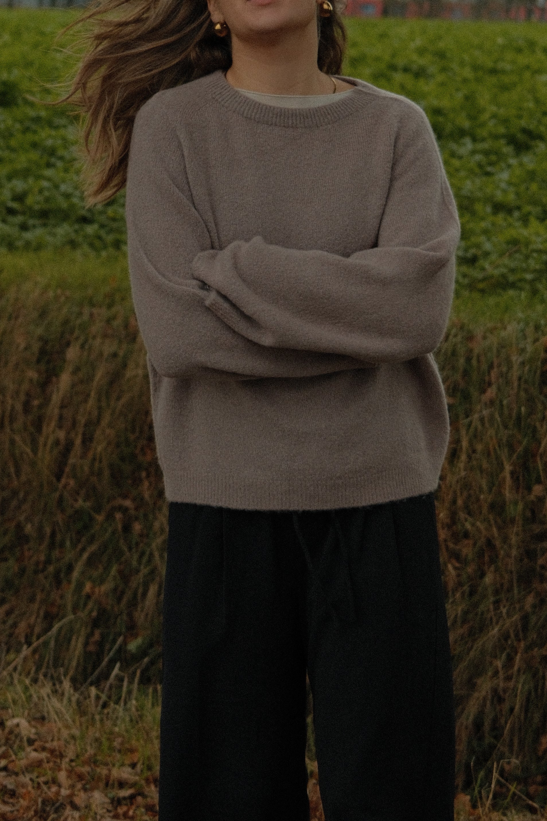 WIDE SLEEVE SARAH KNIT TAUPE