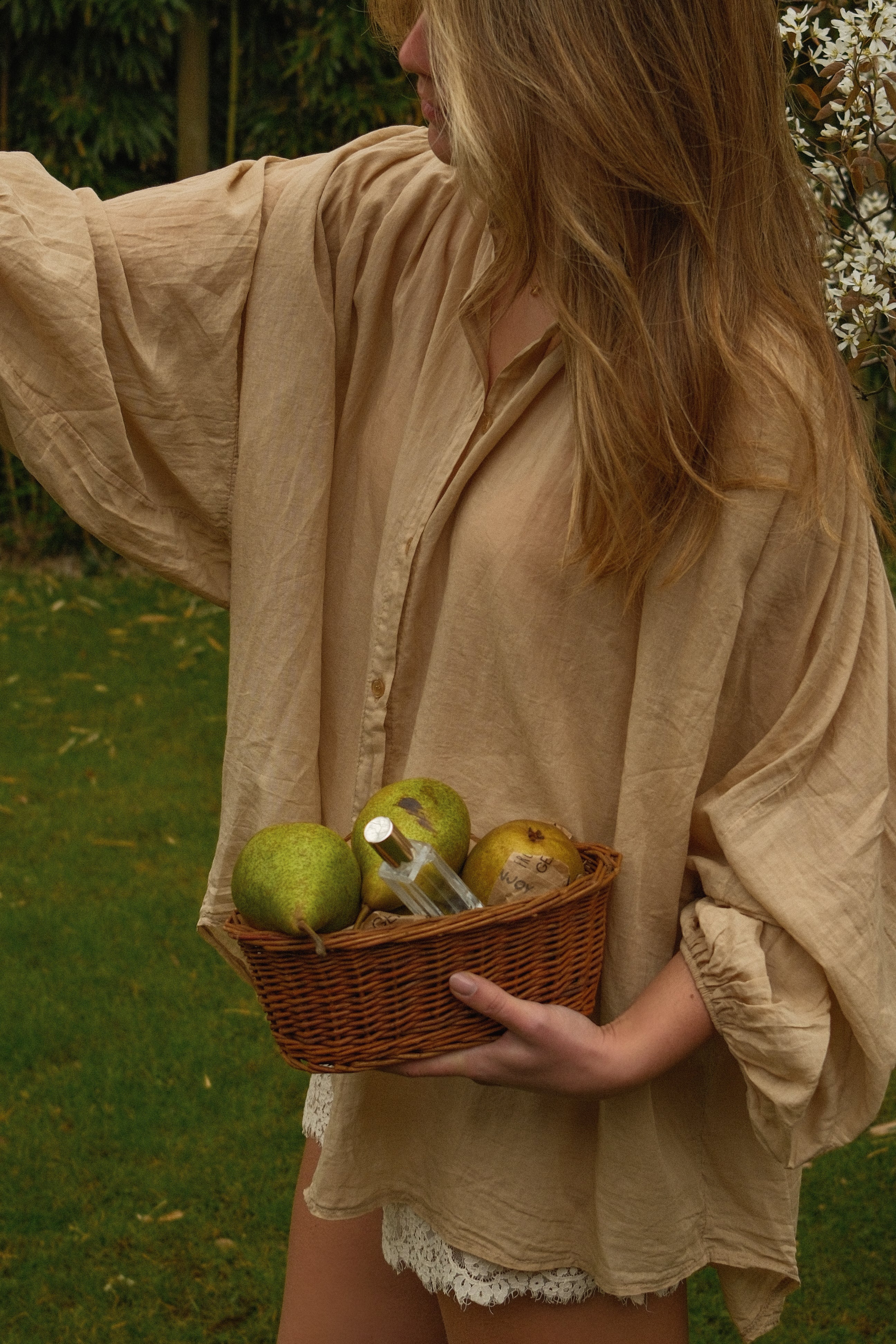 COTTON MAXI BLOUSE CAMEL