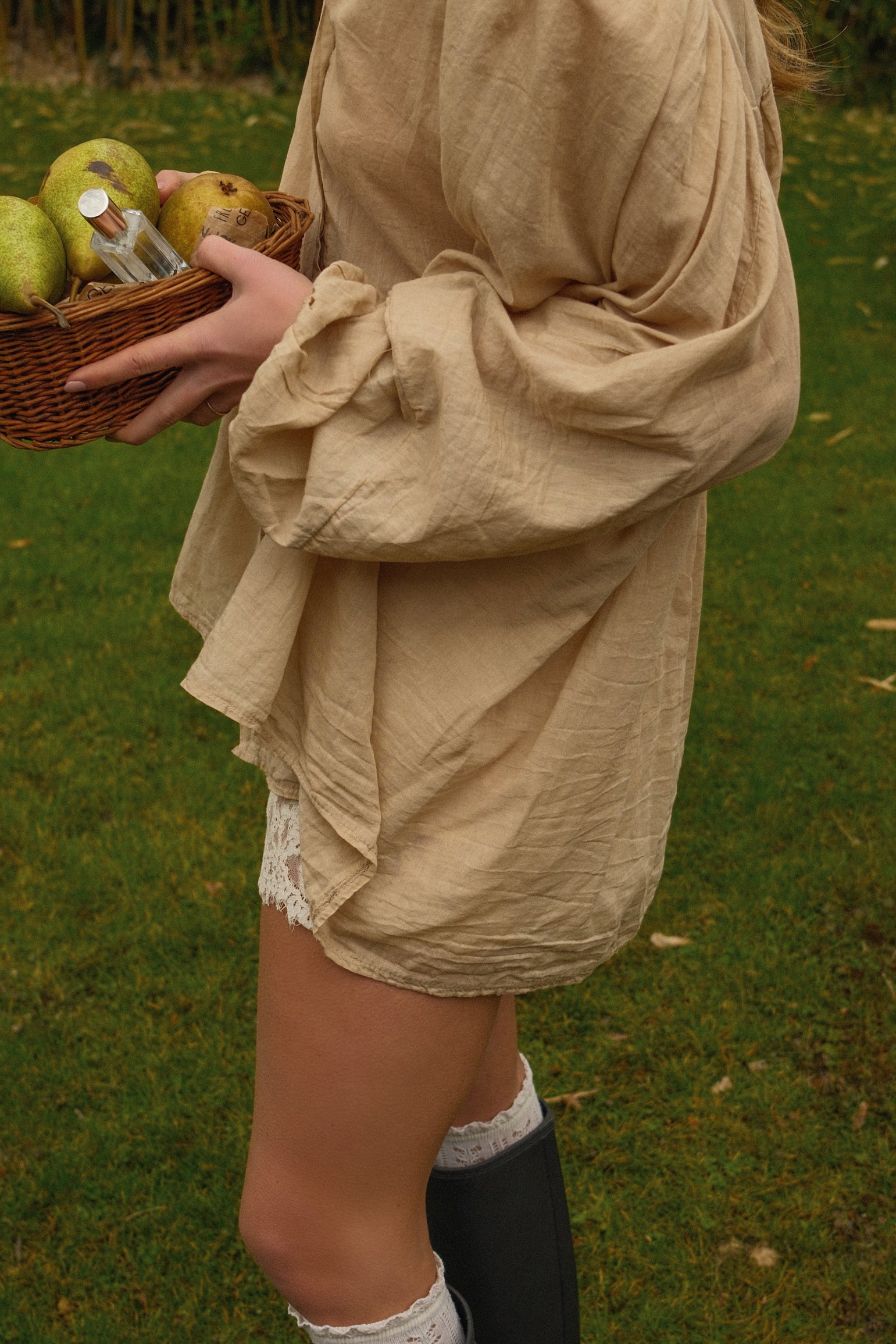 COTTON MAXI BLOUSE CAMEL