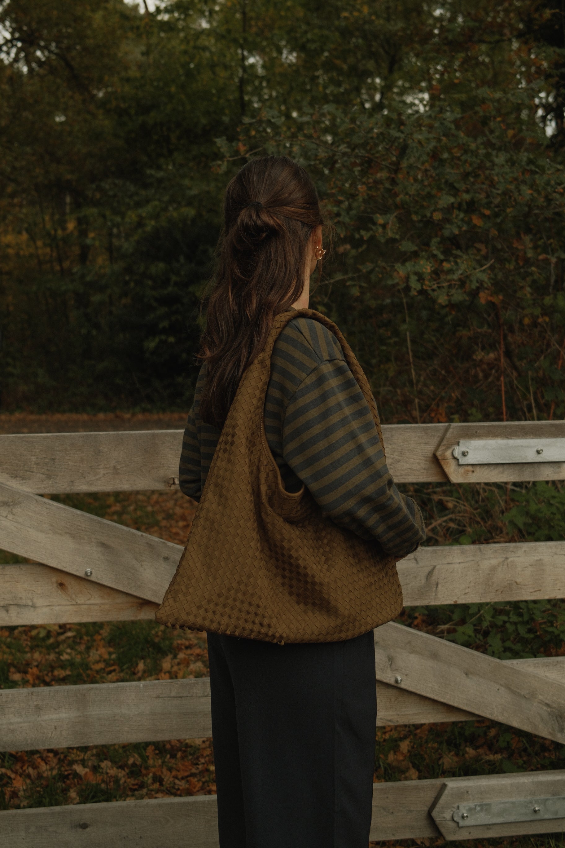 THE RETRO STRIPE SWEATER GREEN