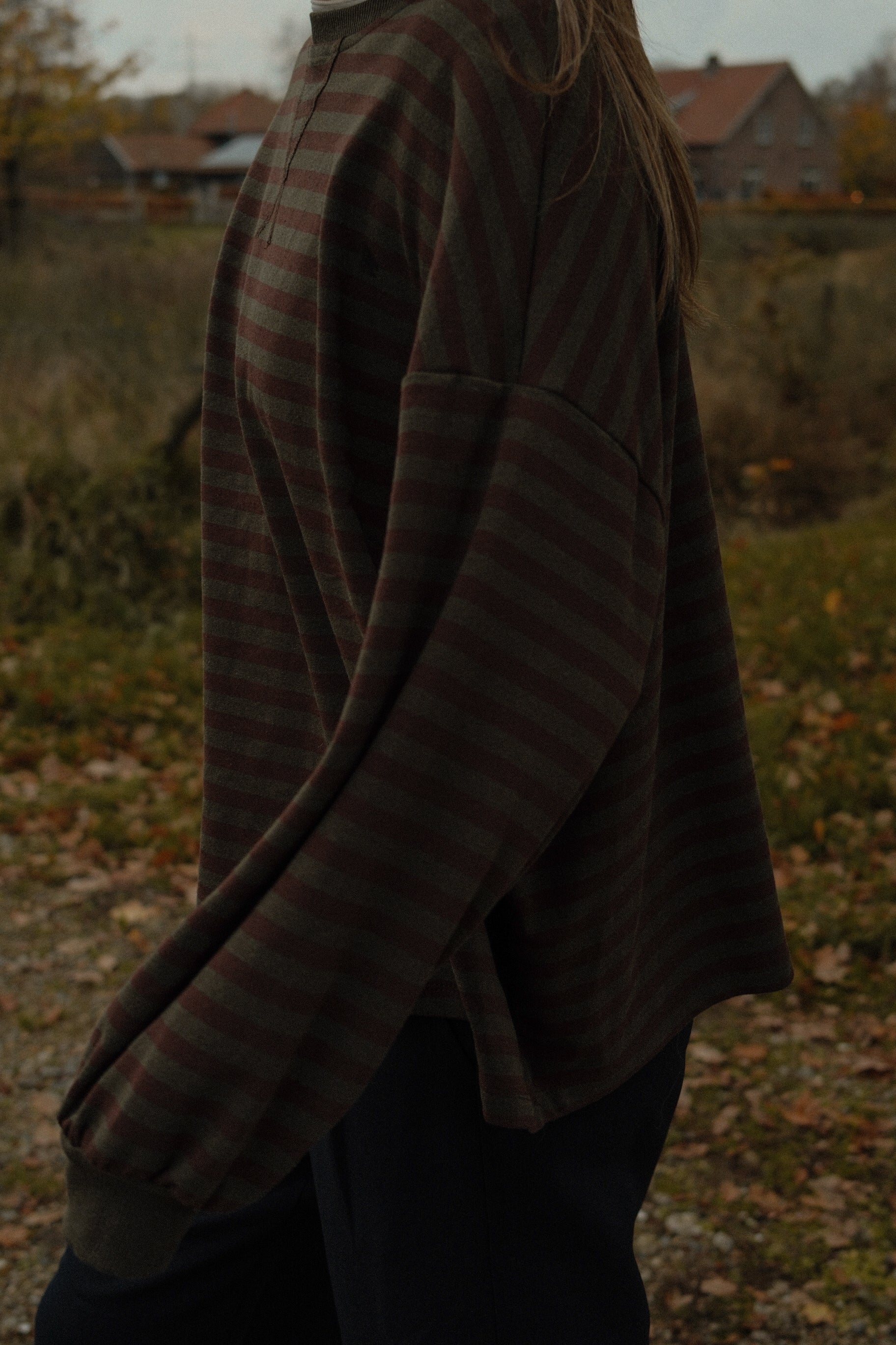 MEES SWEATER GREEN/BROWN