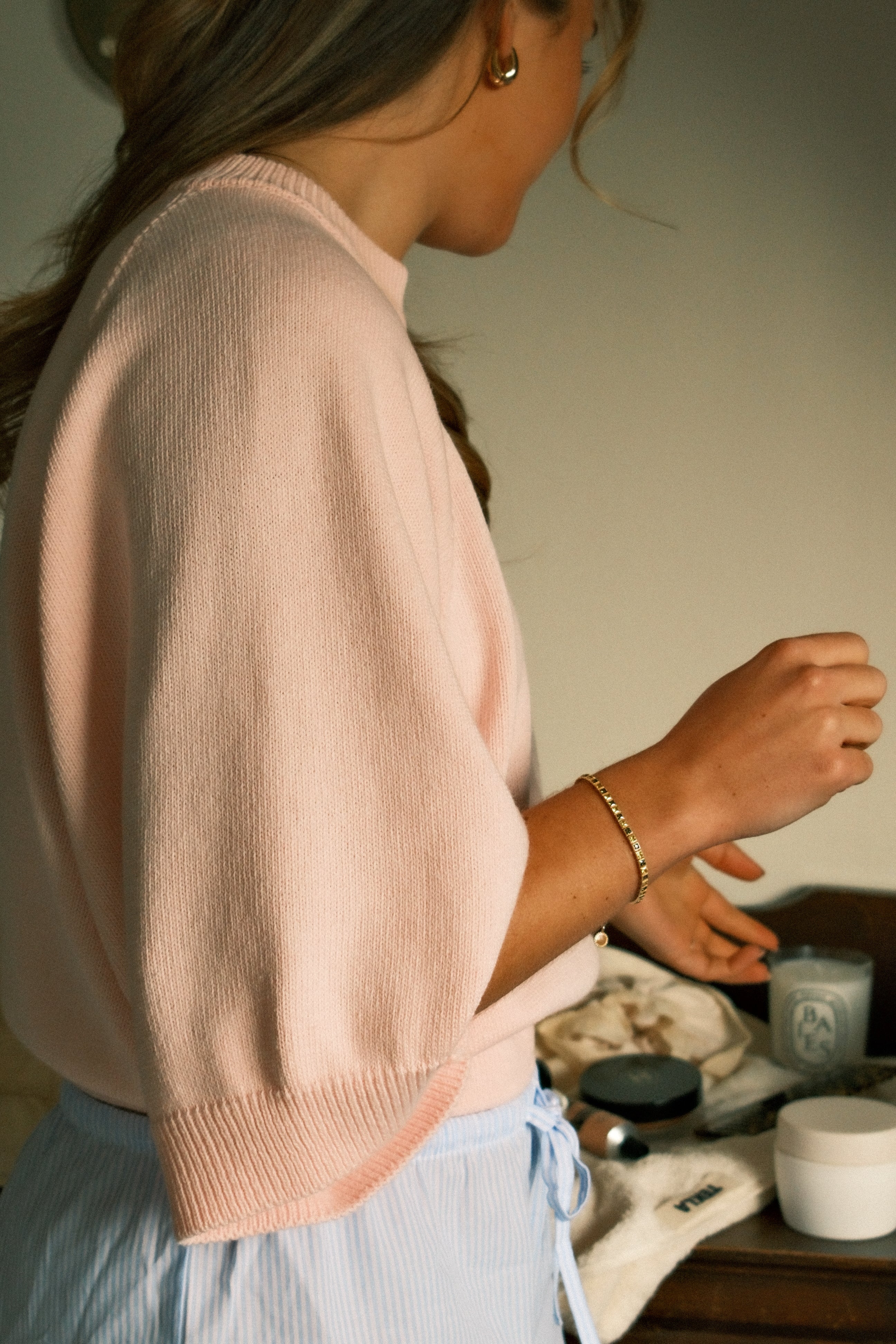 THE COTTON SAAR KNIT BABY PINK