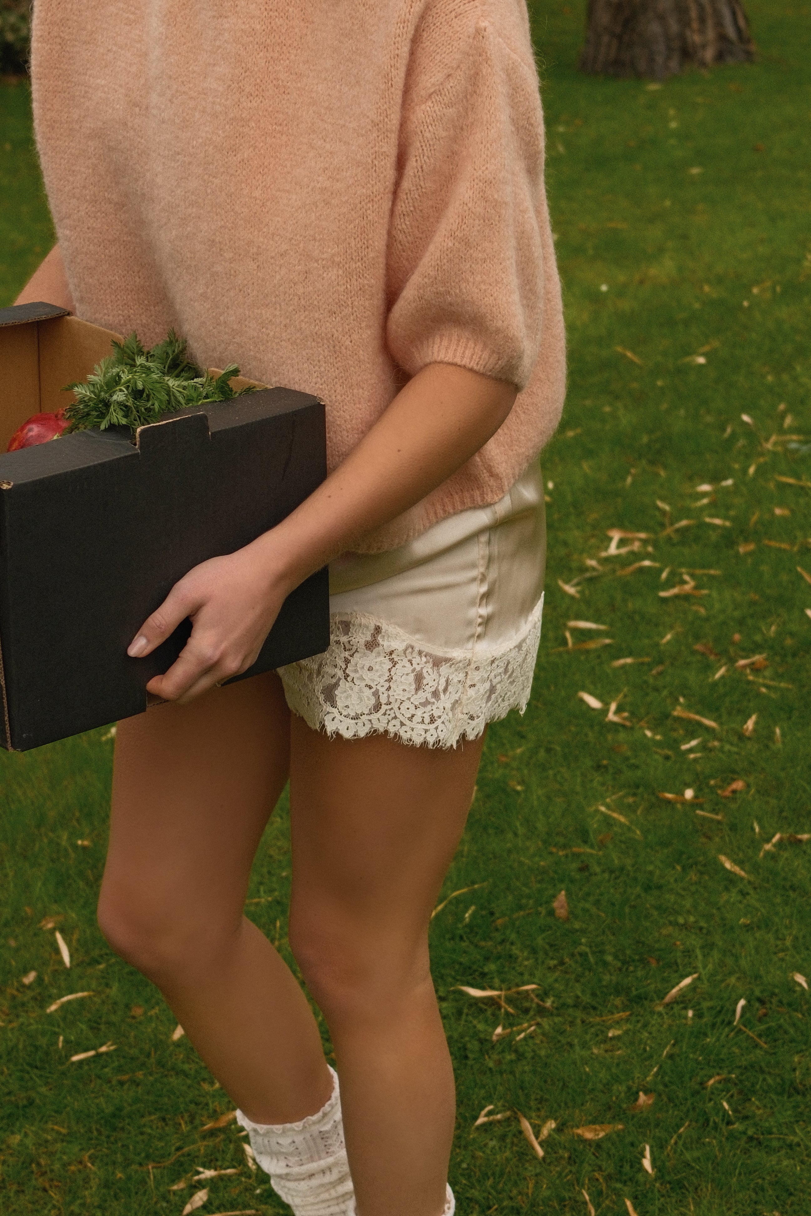 MOHAIR TESS KNIT PEACH