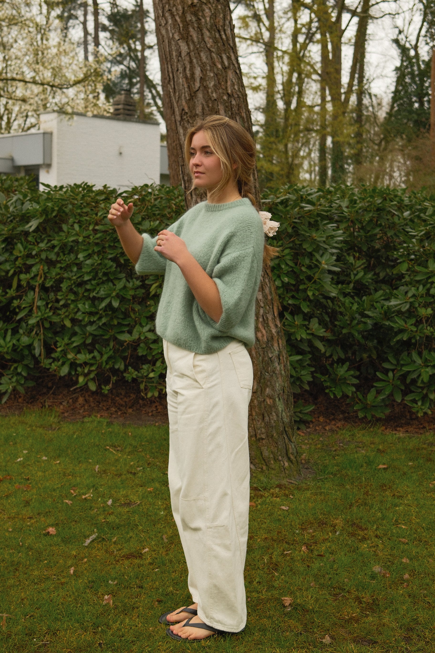 MOHAIR TESS KNIT GREEN